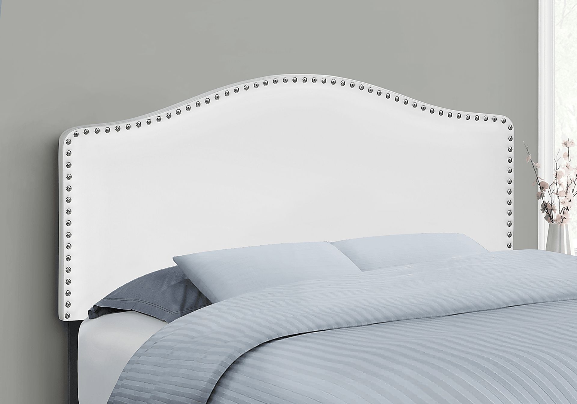 Quencer White Full Headboard - Image 3