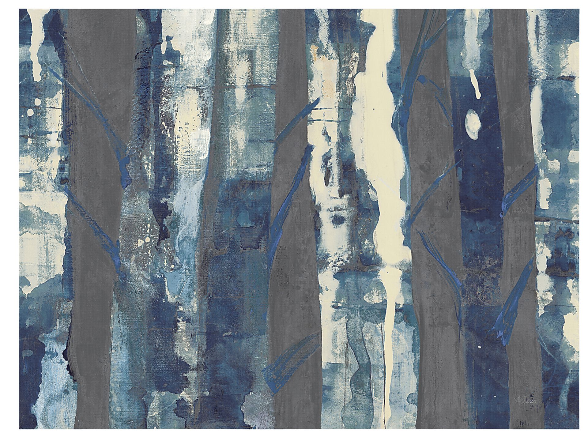 Quest Through The Woods Blue Artwork - Image 1