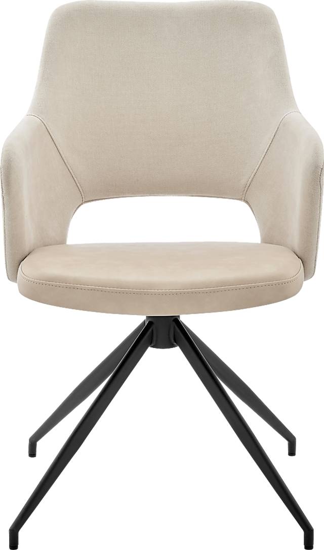 Quiment Beige Arm Chair - Thumbnail - Image 2