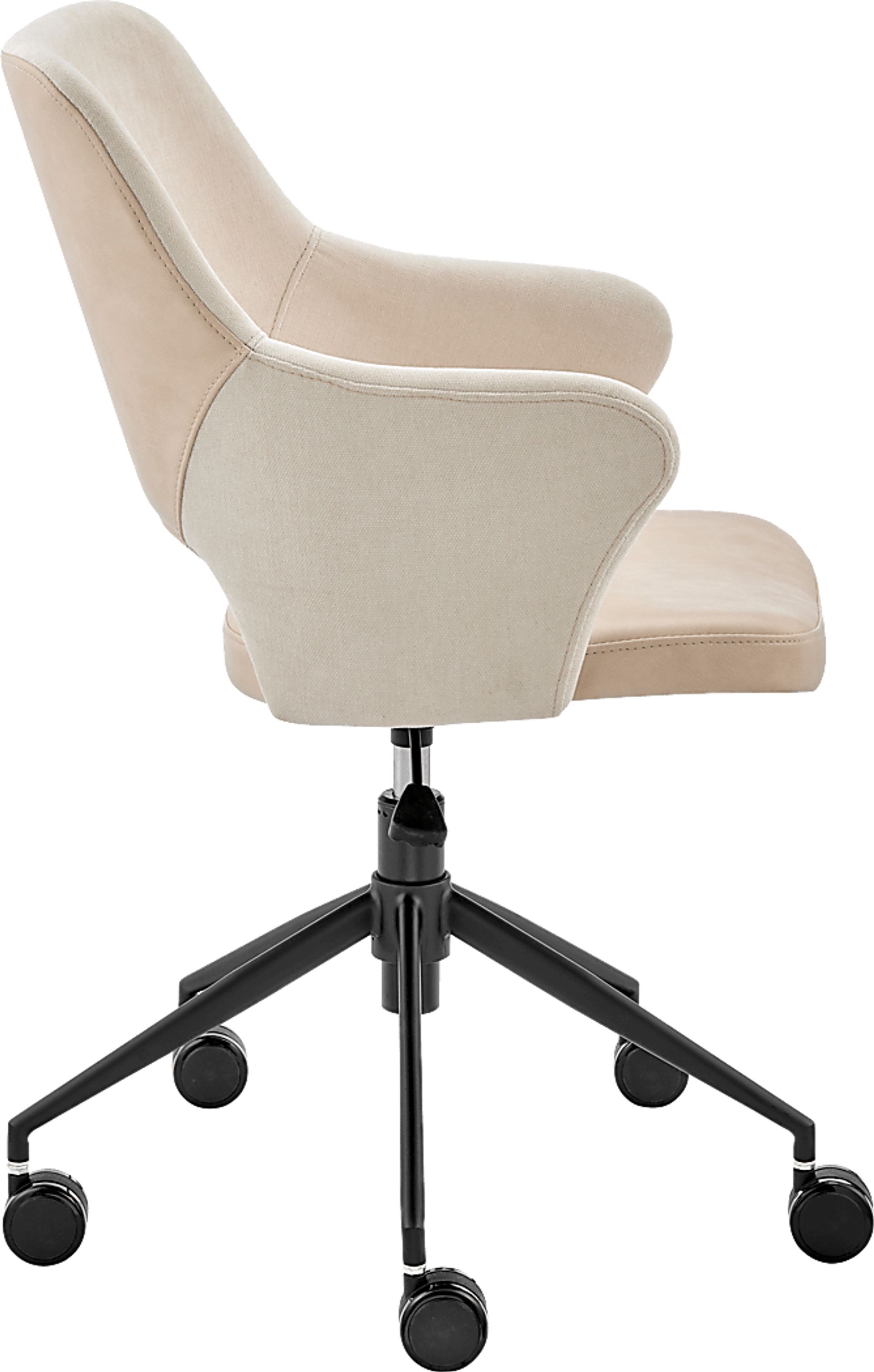Quiment Light Beige Office Chair - Image 4