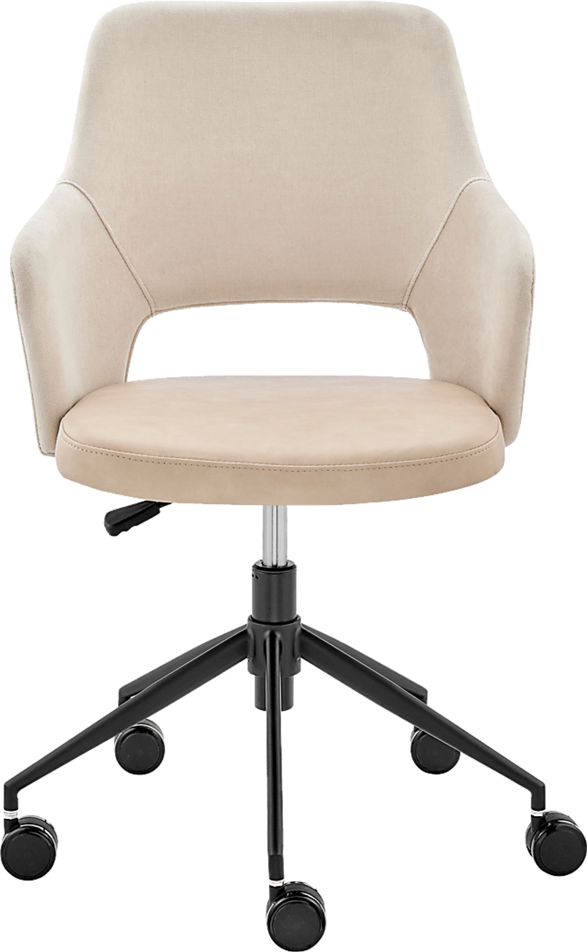 Quiment Light Beige Office Chair - Image 7