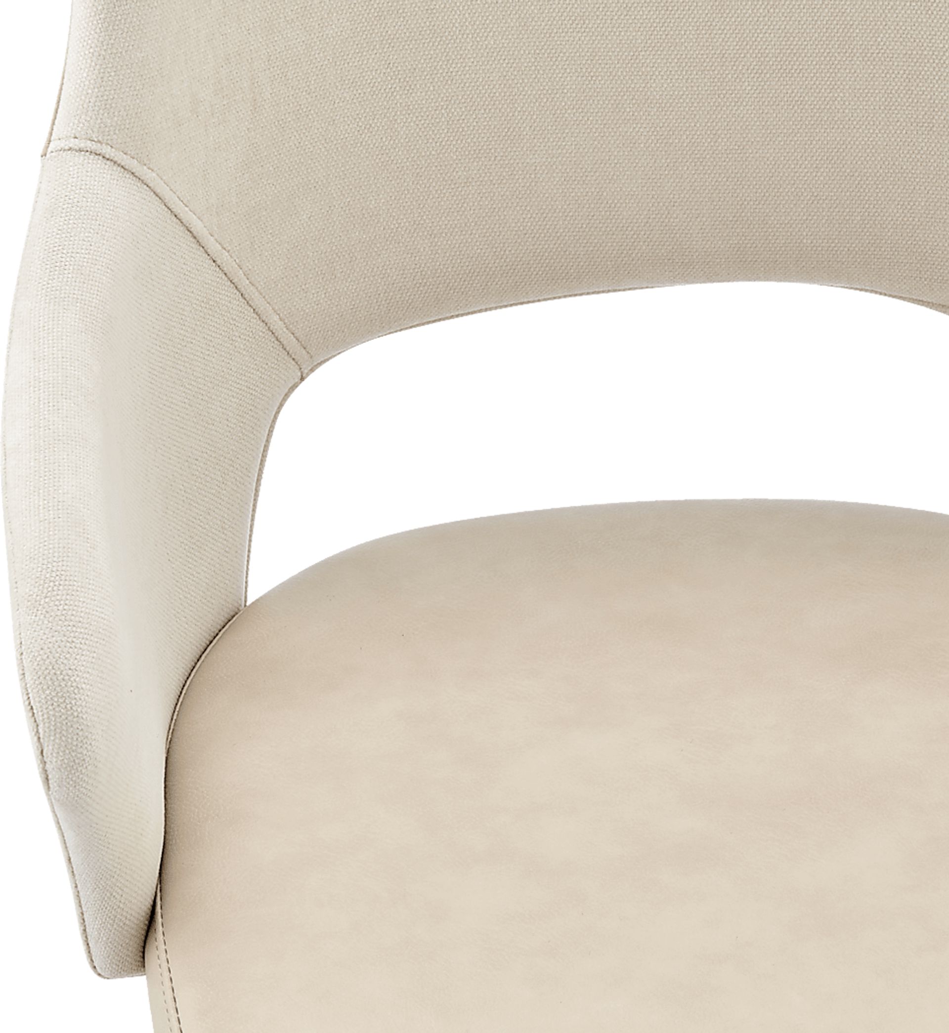 Quiment Light Beige Office Chair - Image 8