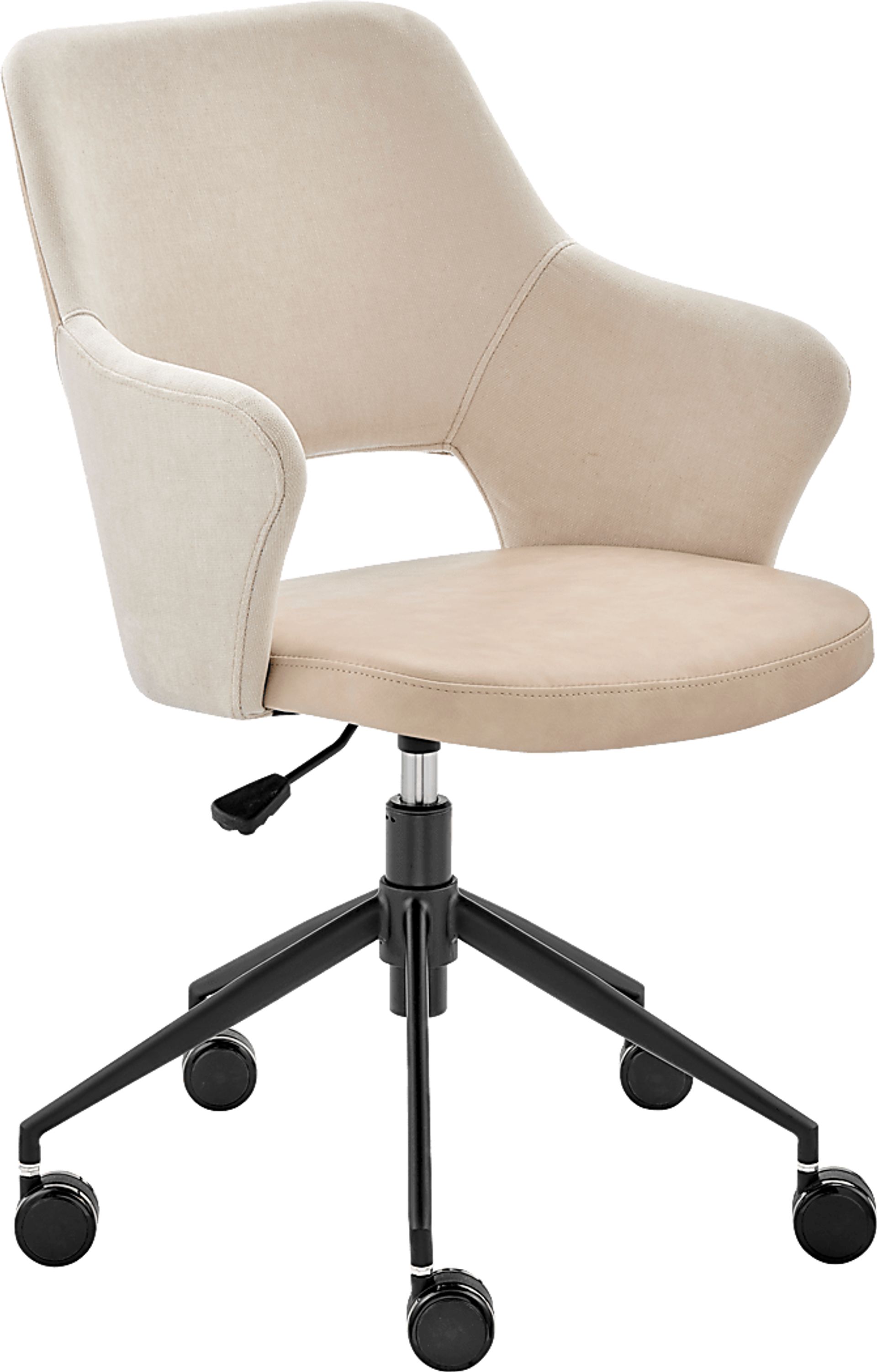 Quiment Light Beige Office Chair - Image 1