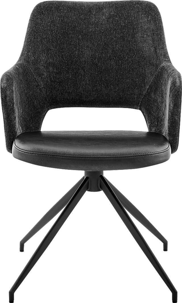 Quiment Black Arm Chair - Thumbnail - Image 2