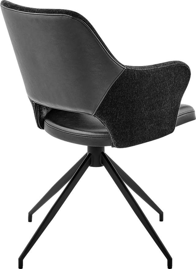 Quiment Black Arm Chair - Thumbnail - Image 4