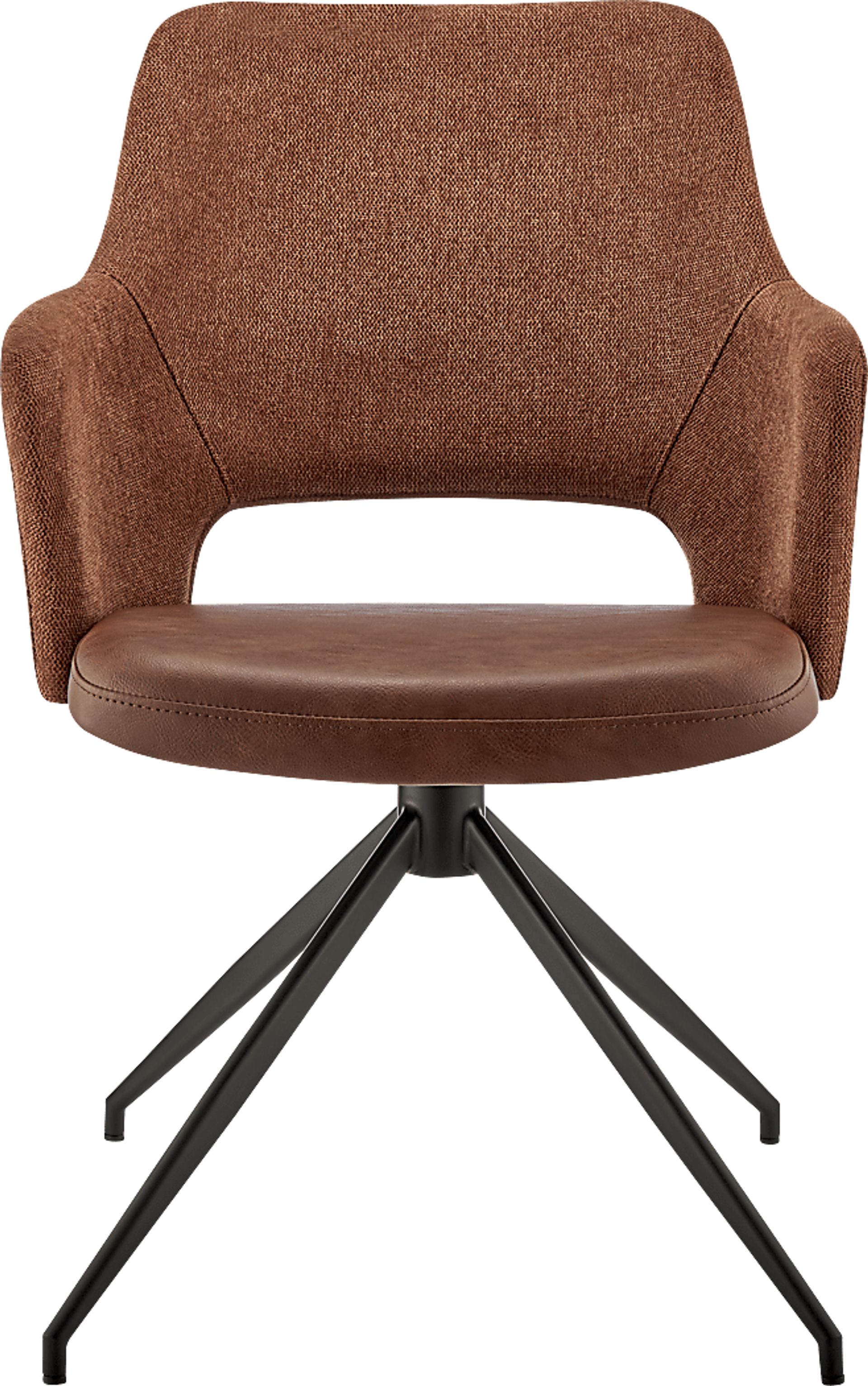 Quiment Dark Brown Arm Chair - Image 2
