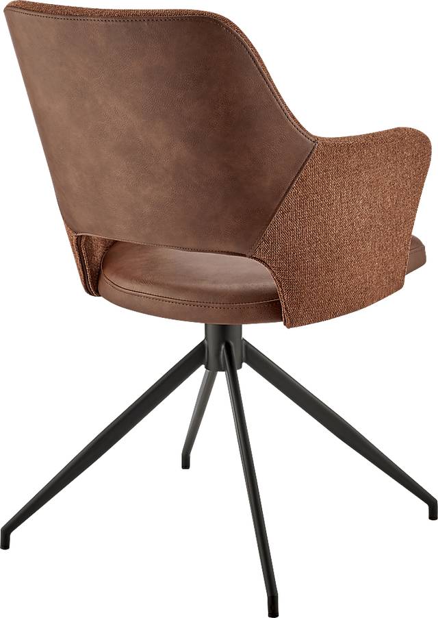 Quiment Dark Brown Arm Chair - Thumbnail - Image 4