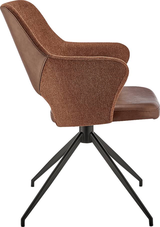Quiment Dark Brown Arm Chair - Thumbnail - Image 5