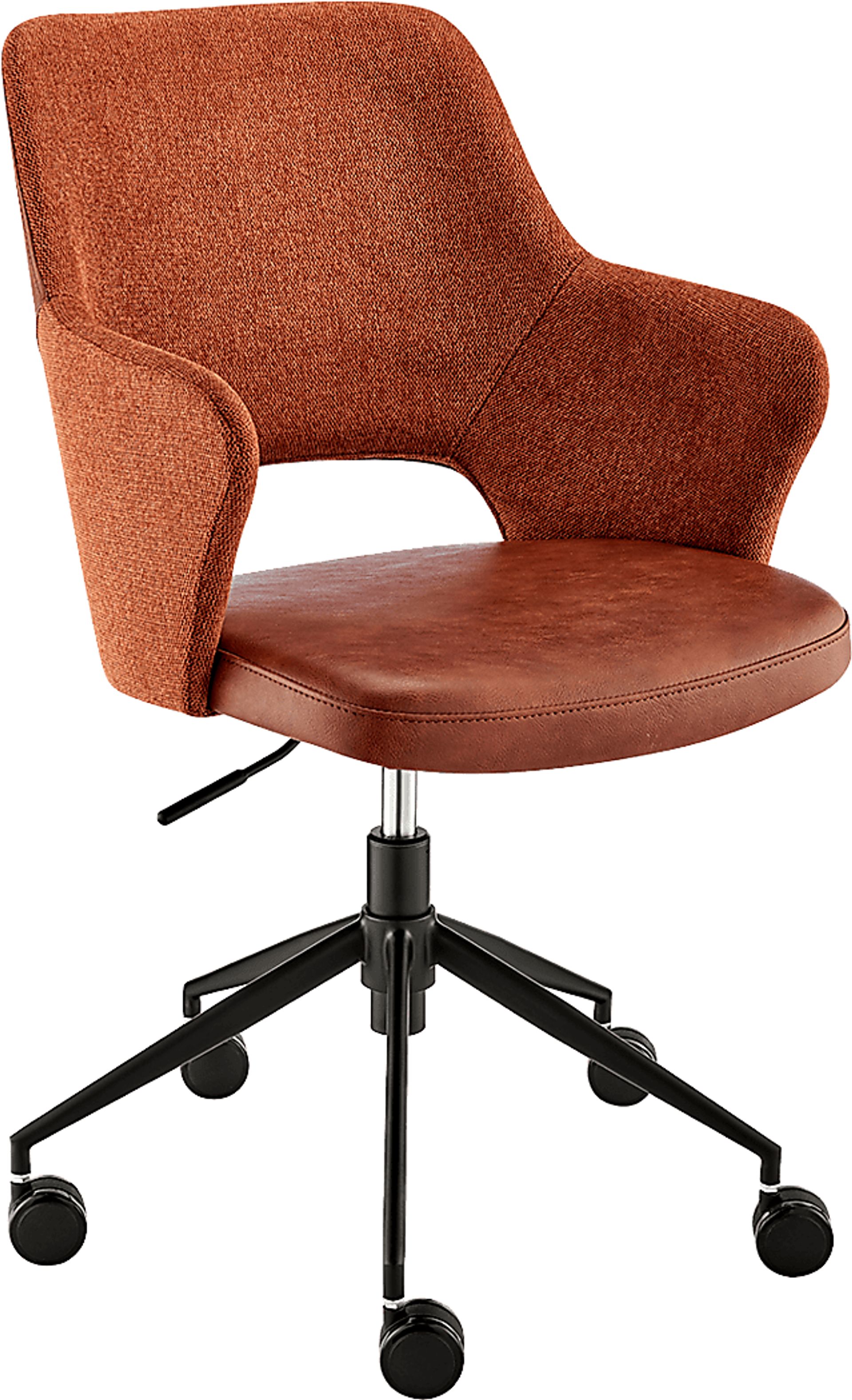 Quiment Dark Brown Office Chair - Image 1