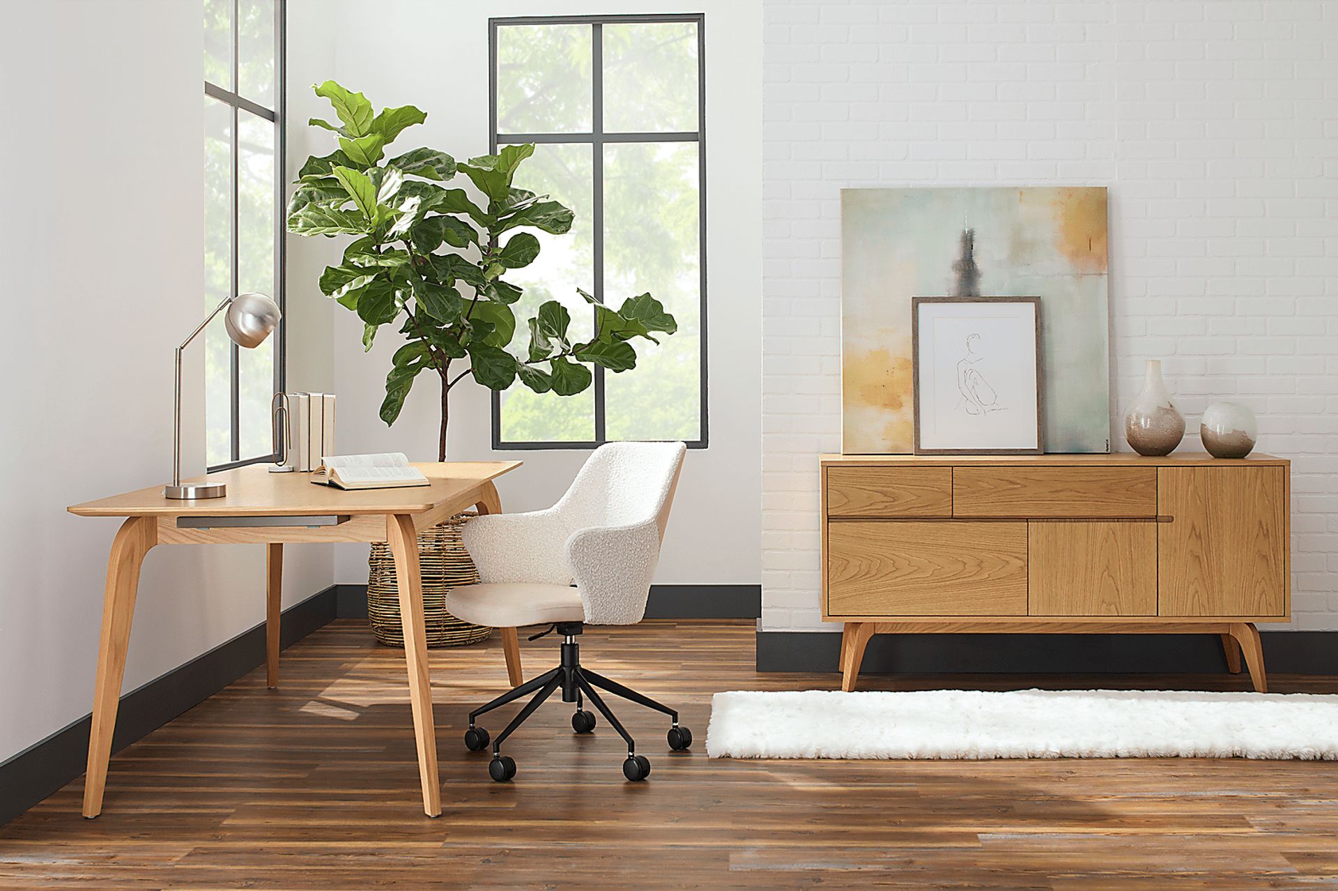 Quiment Ivory Office Chair - Image 2
