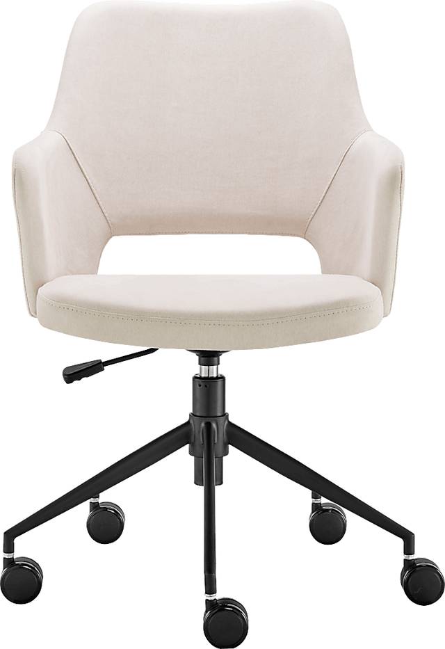 Quiment Beige Office Chair - Thumbnail - Image 2
