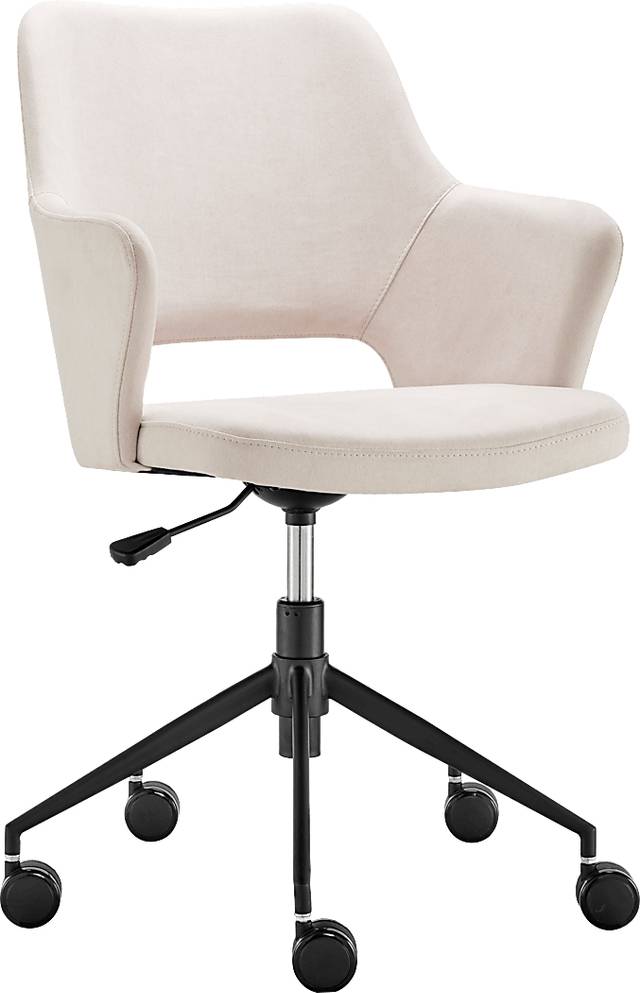 Quiment Beige Office Chair - Thumbnail - Image 3