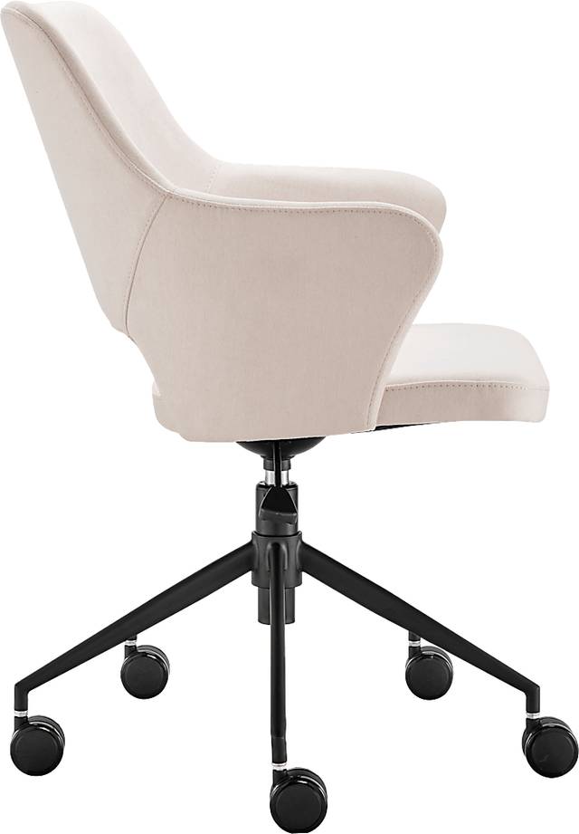 Quiment Beige Office Chair - Thumbnail - Image 4
