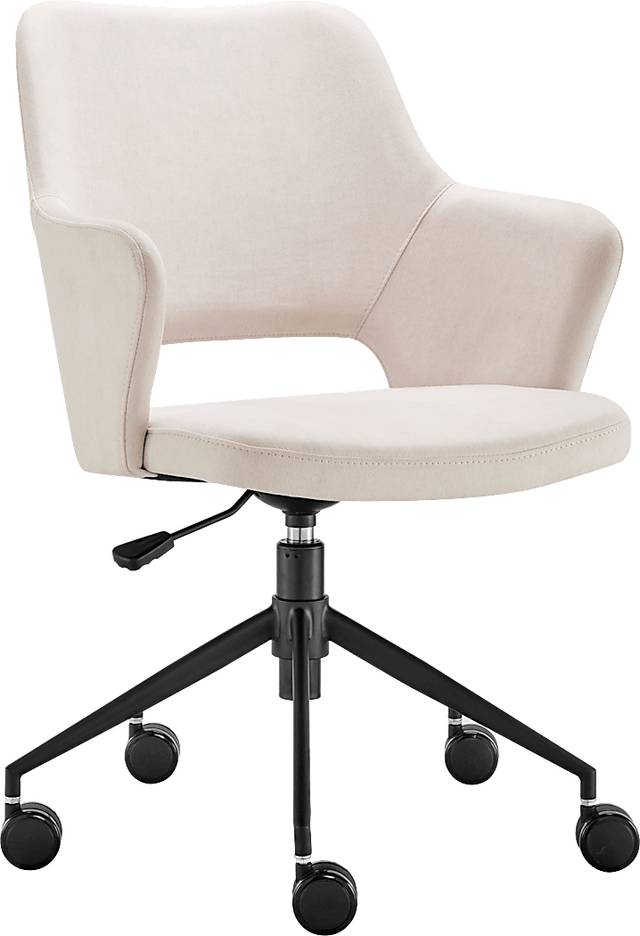 Quiment Beige Office Chair - Thumbnail - Image 1