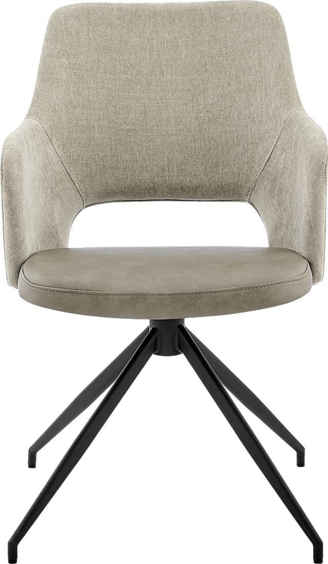 Quiment Taupe Arm Chair - Thumbnail - Image 2