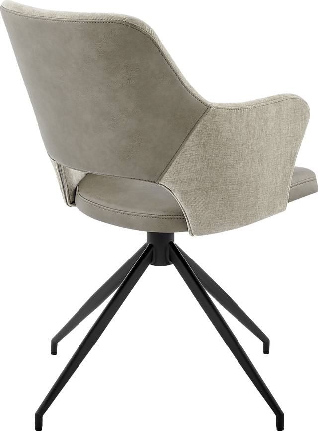 Quiment Taupe Arm Chair - Thumbnail - Image 3