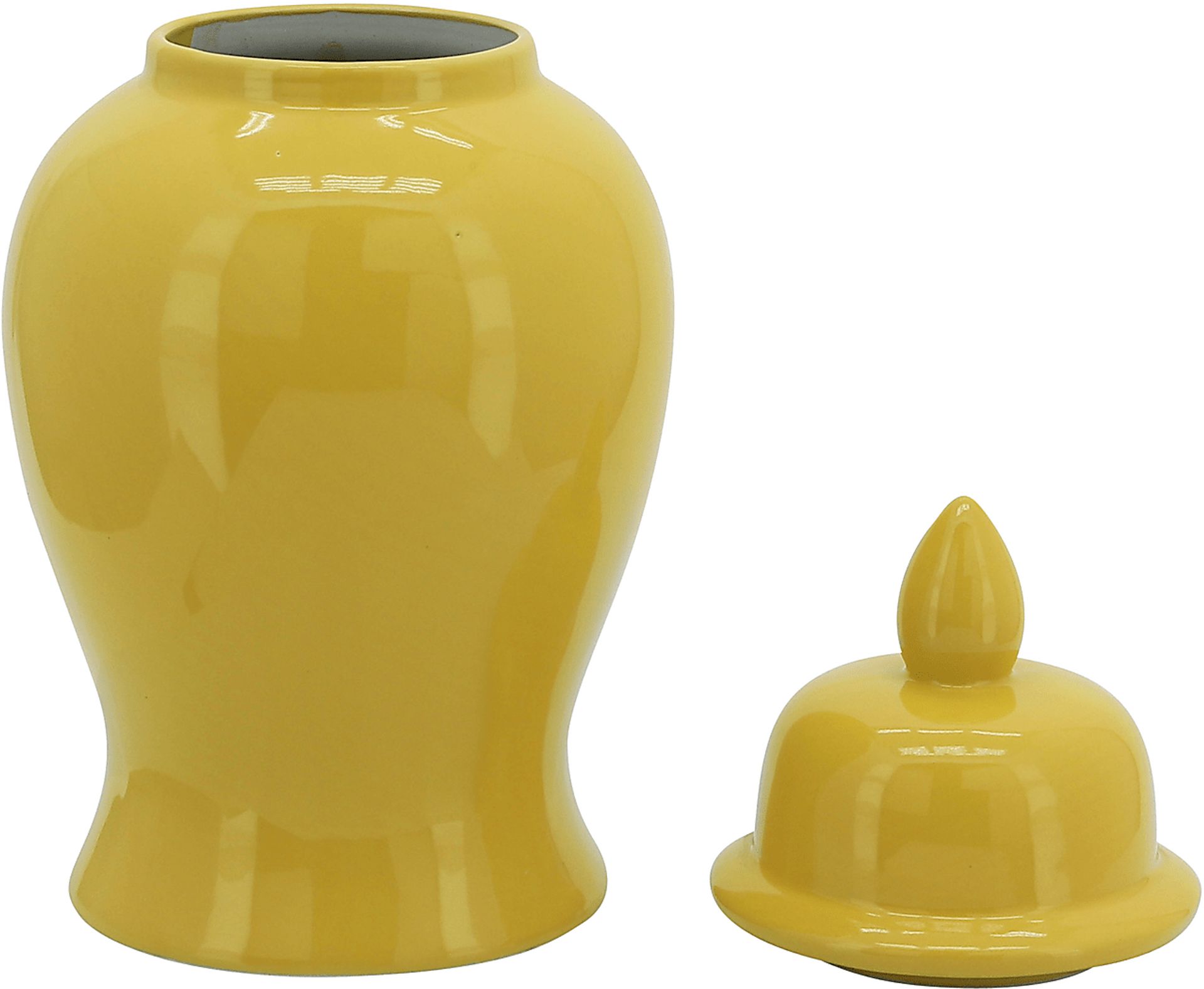 Quimper Yellow Small Jar - Image 2