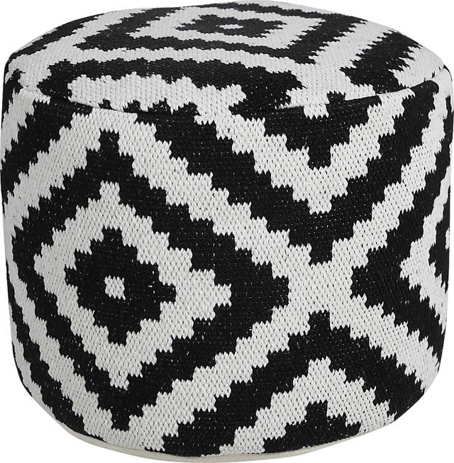 Quincera Black Pouf - Thumbnail - Image 1