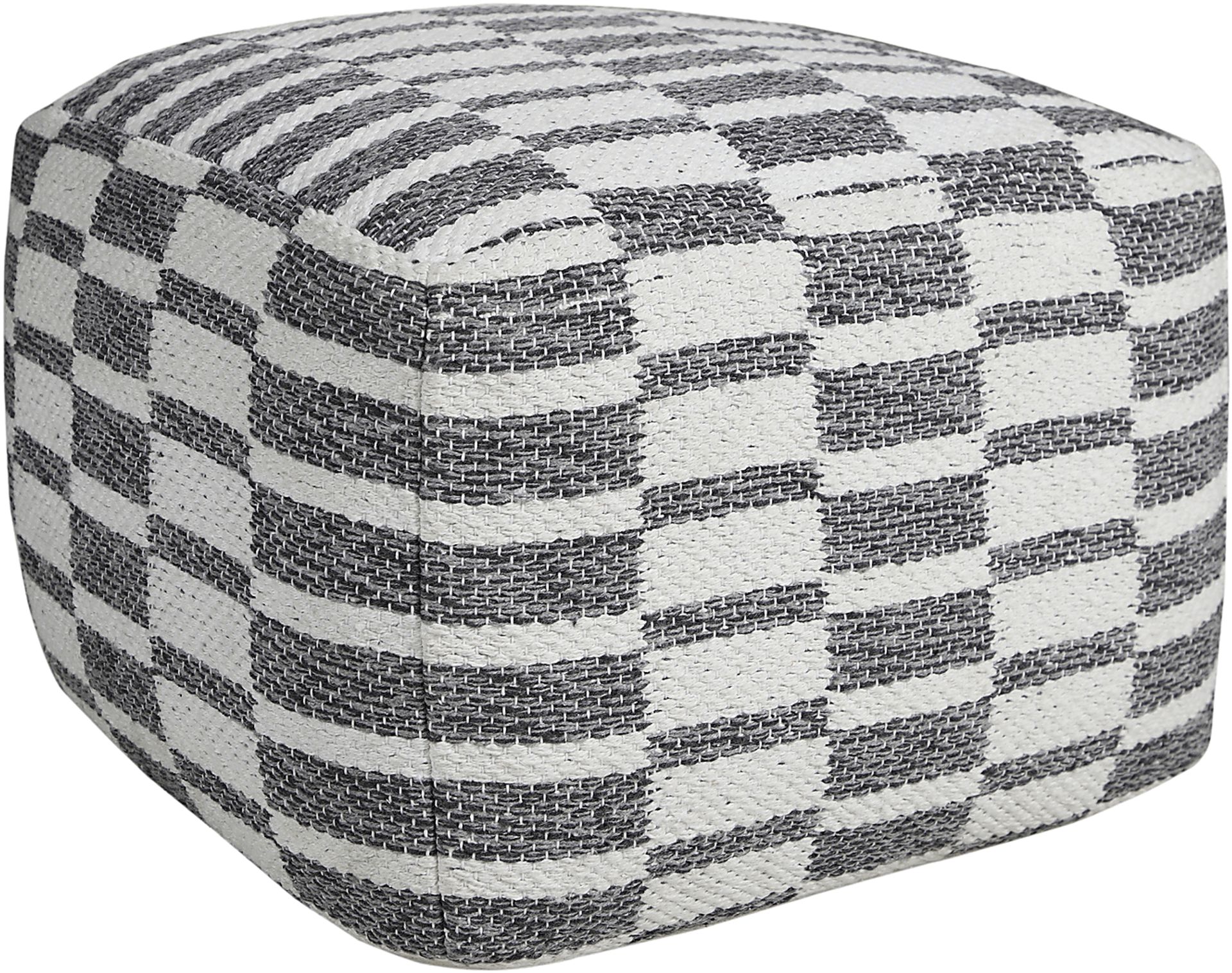 Melorna Gray Pouf - Image 4
