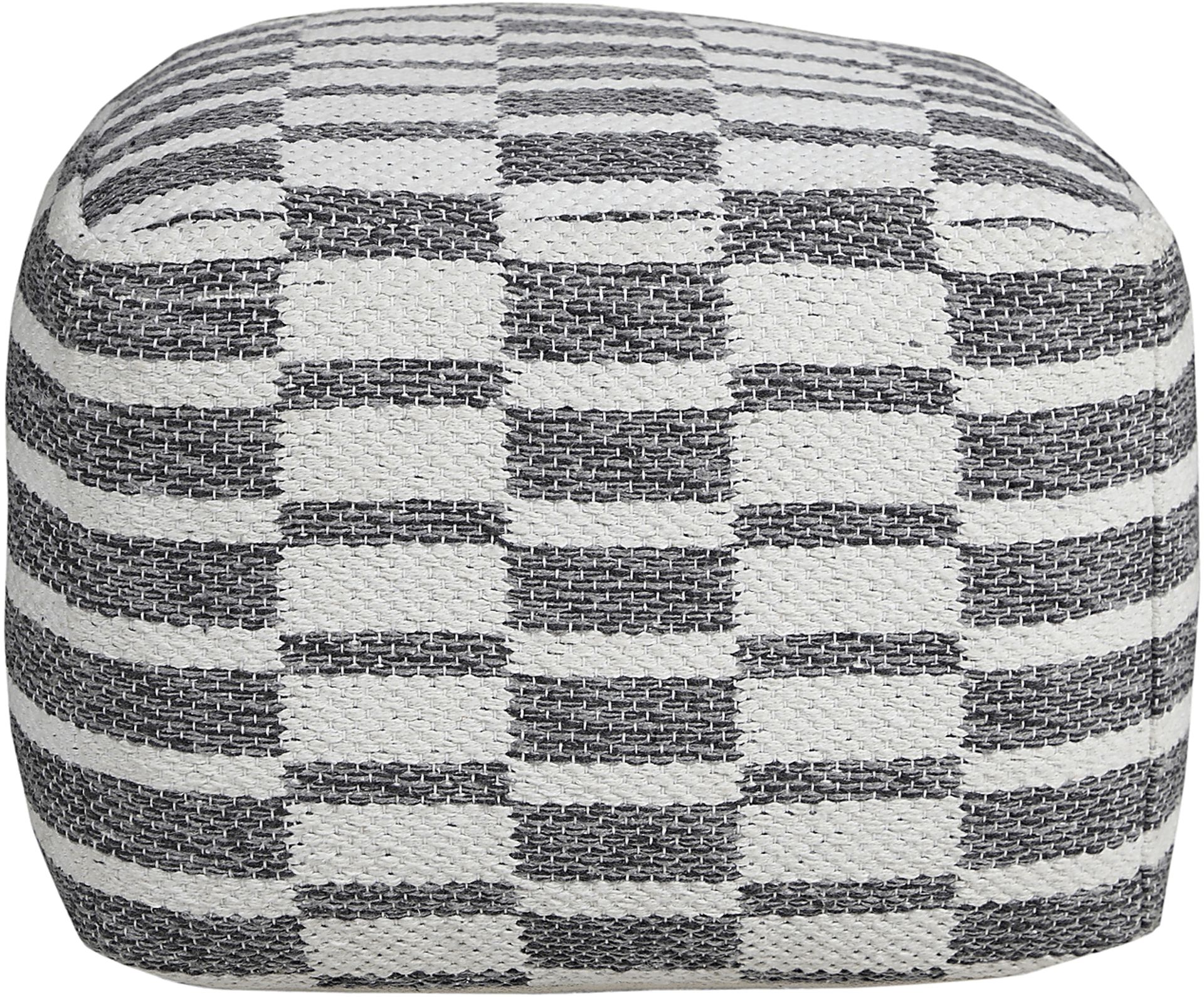 Melorna Gray Pouf - Image 6