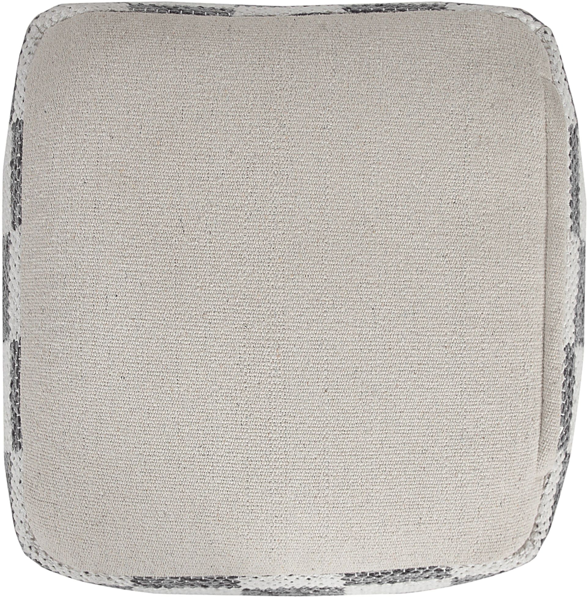 Melorna Gray Pouf - Image 7