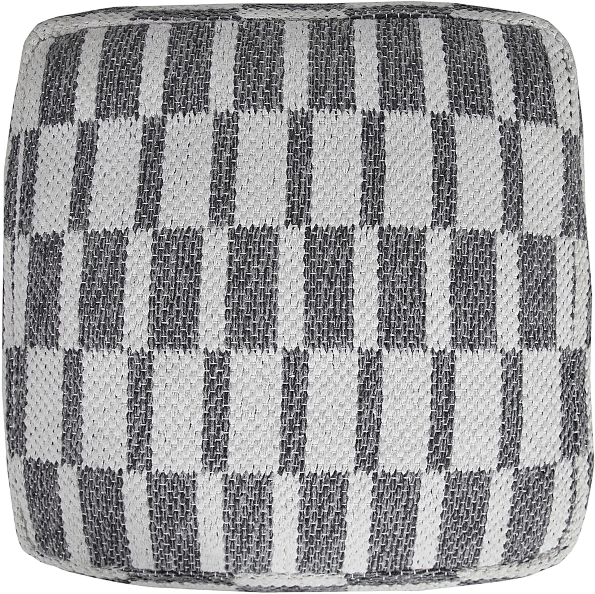Melorna Gray Pouf - Image 8