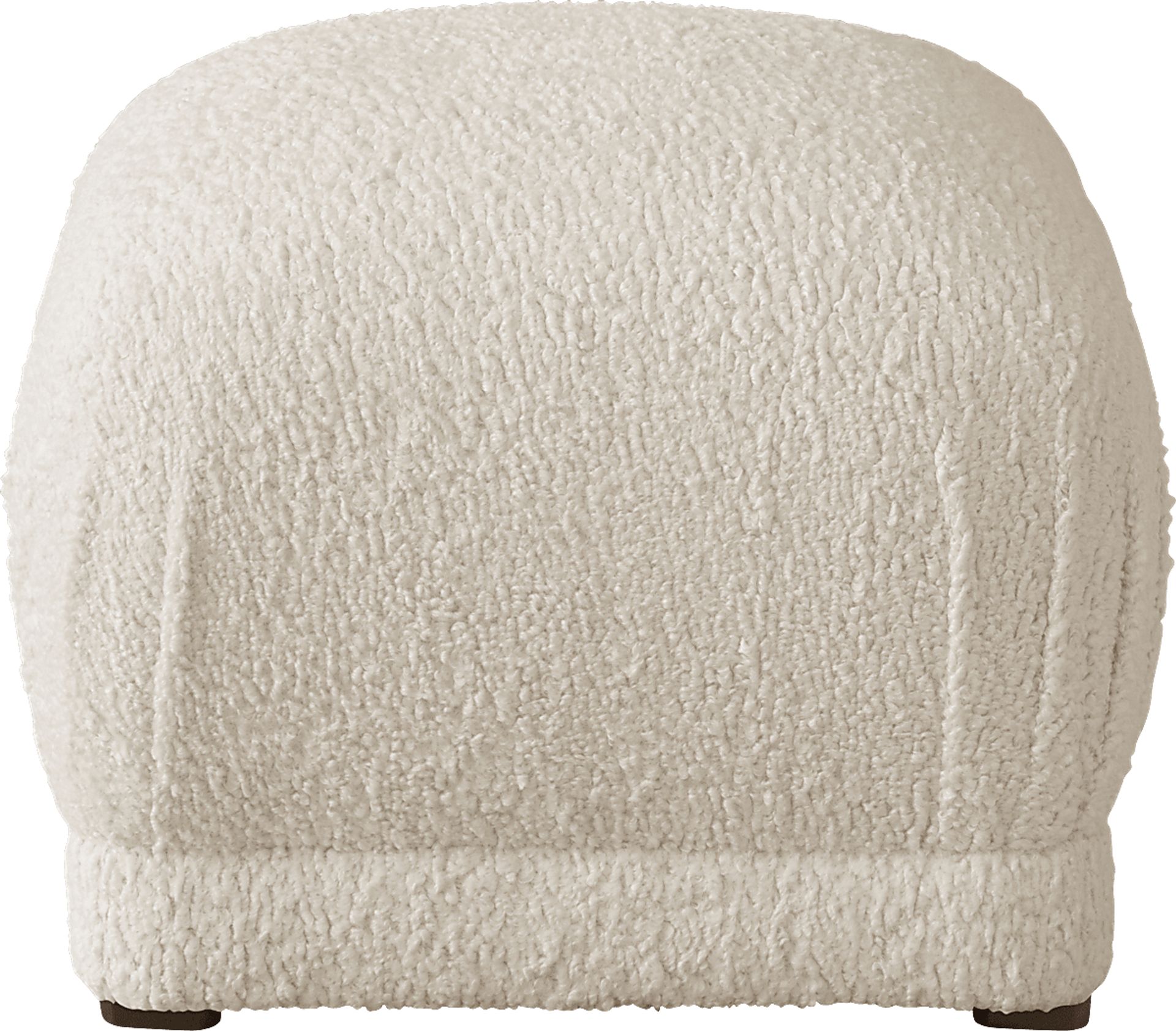 Quinella Ivory Ottoman - Image 2
