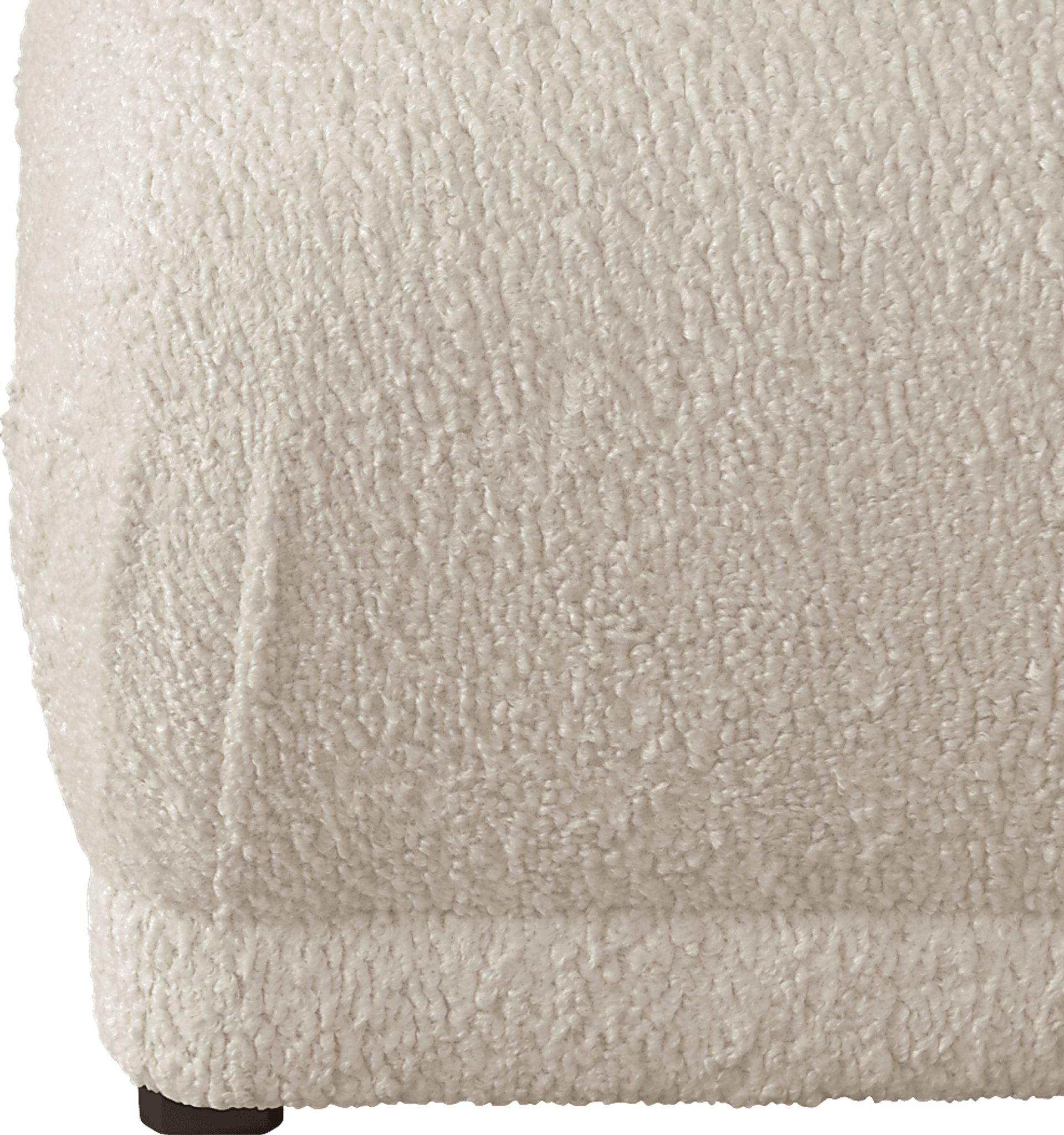 Quinella Ivory Ottoman - Image 3
