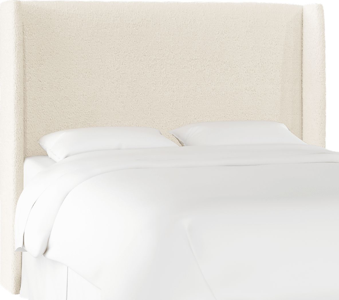 Quinella White King Upholstered Headboard