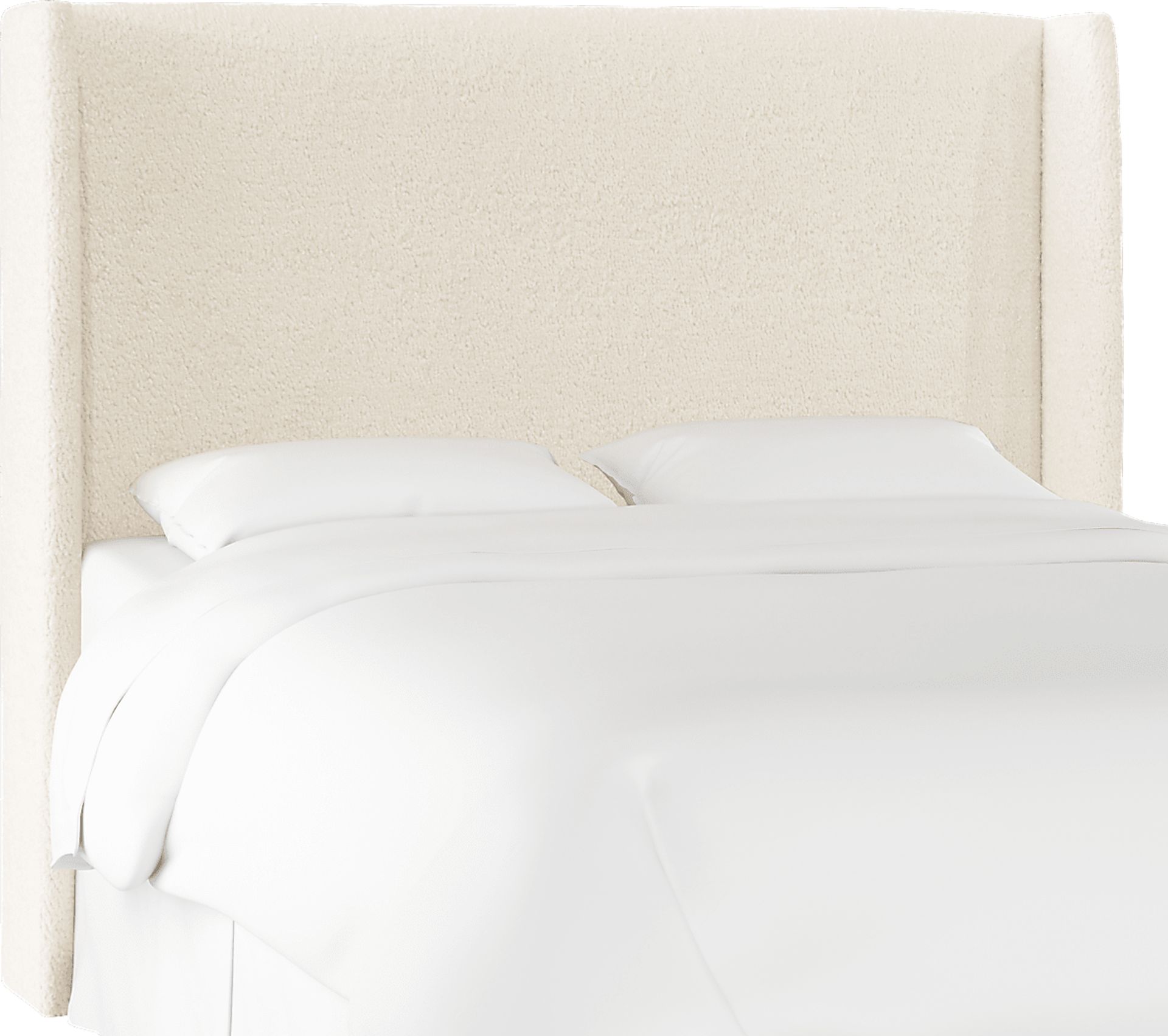 Quinella White King Upholstered Headboard - Image 1