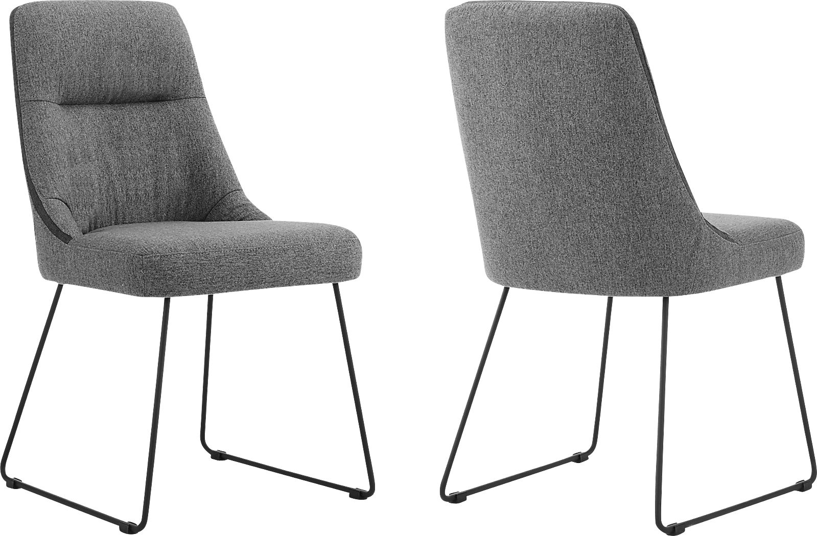 Quinnlane Gray Dining Chair, Set of 2