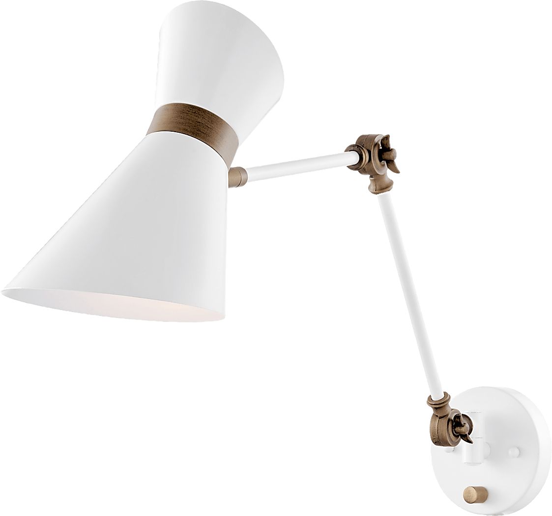 Quint Hills White Sconce