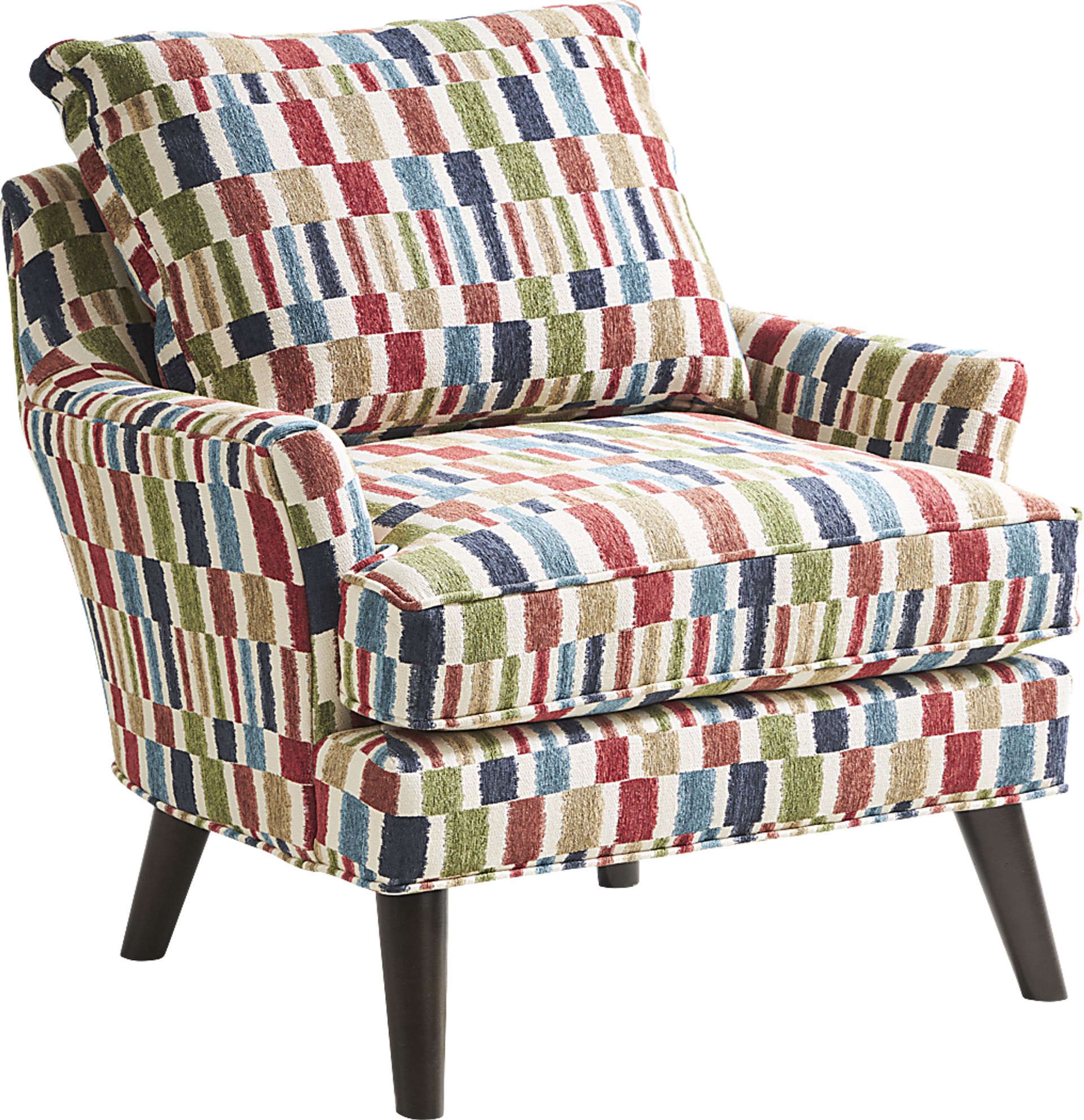 Quizzical Red Accent Chair - Image 1