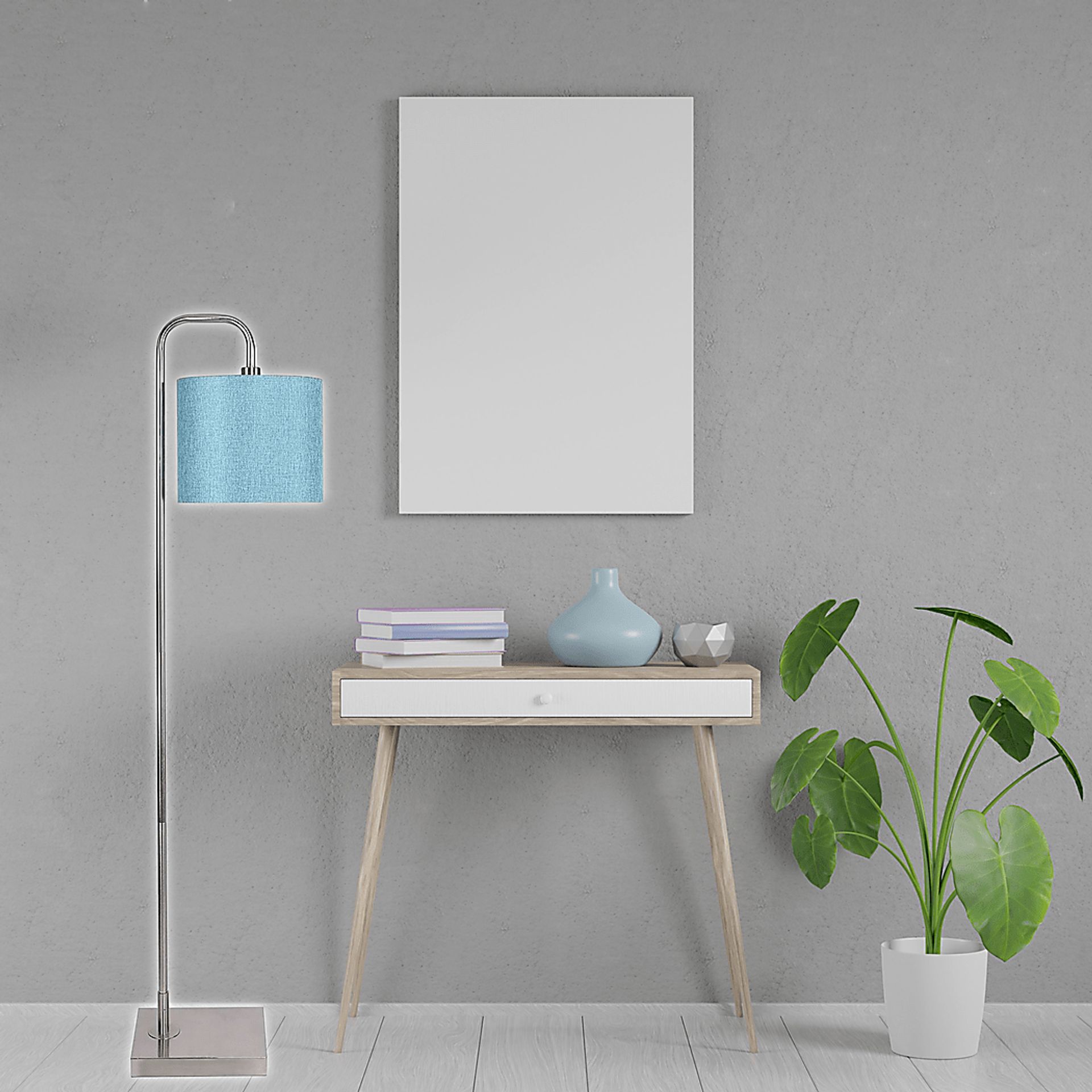 Quoin Road Turquoise Floor Lamp - Image 2
