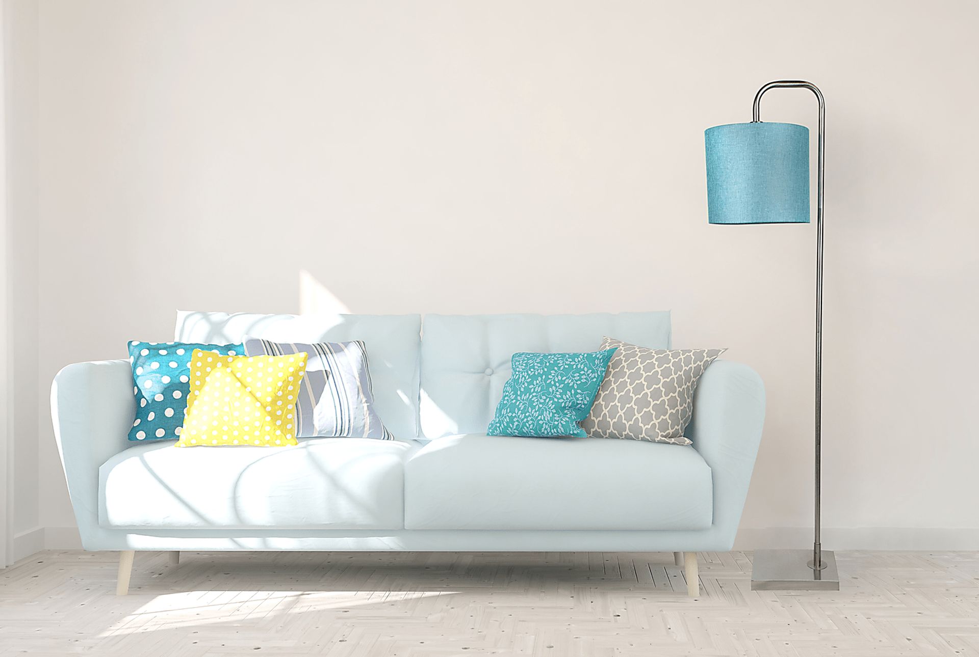 Quoin Road Turquoise Floor Lamp - Image 3