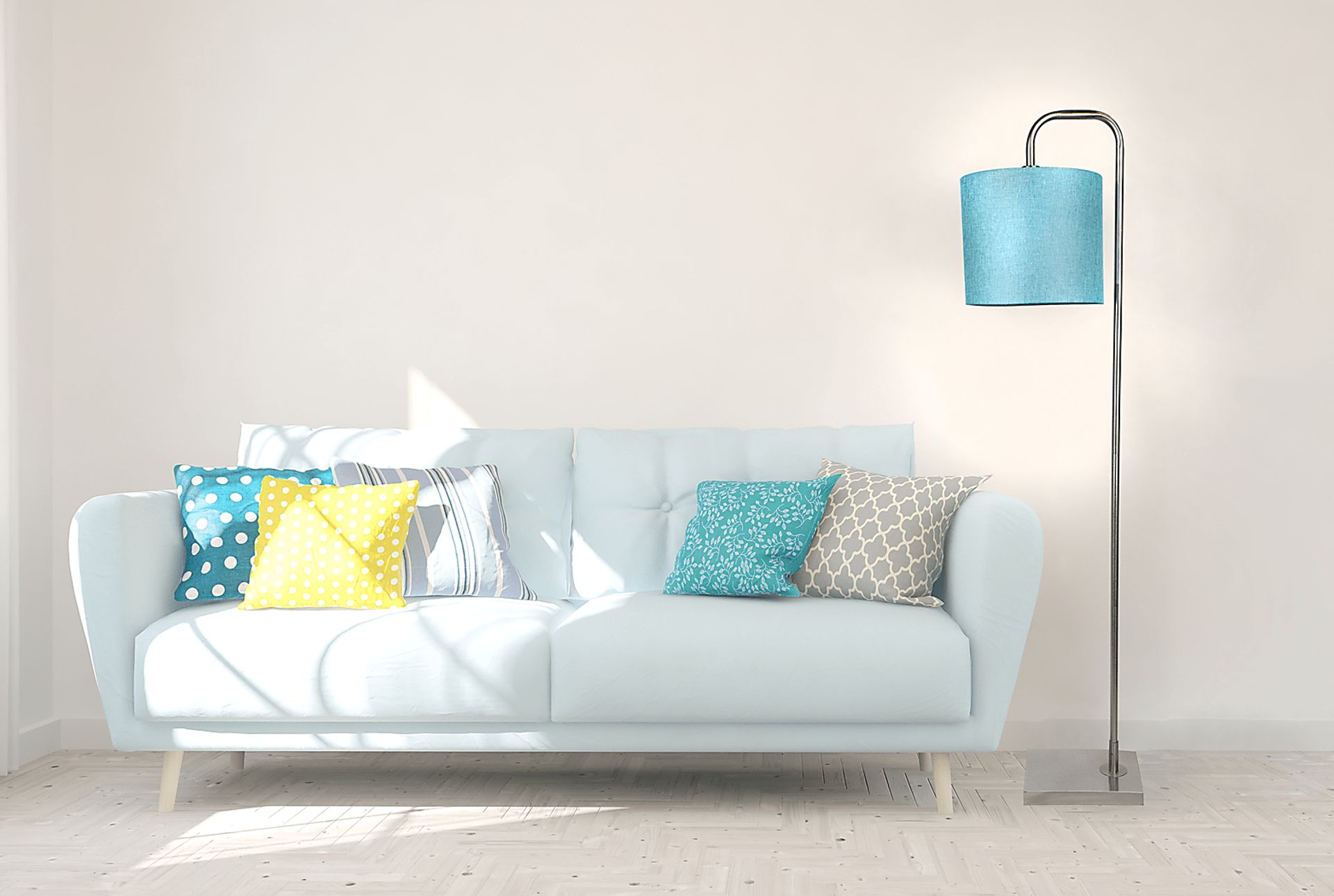 Quoin Road Turquoise Floor Lamp - Image 4