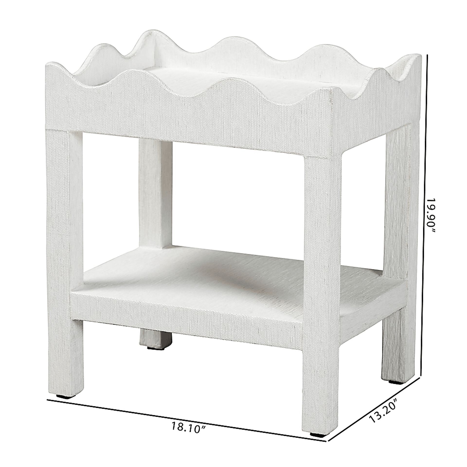 Rachid White End Table - Image 7