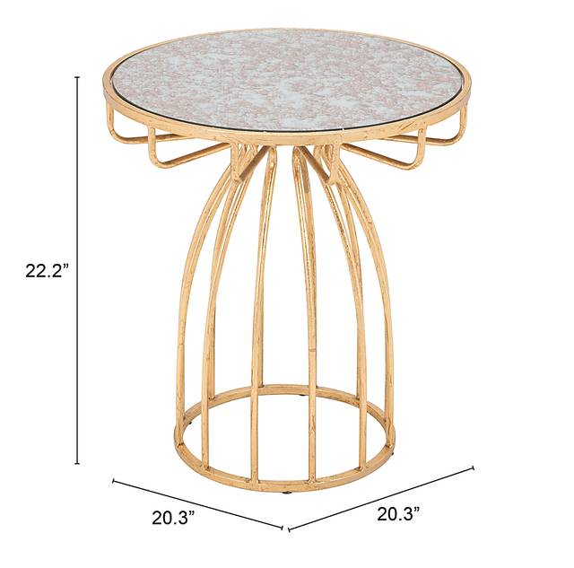 Radella Gold Accent Table - Thumbnail - Image 3