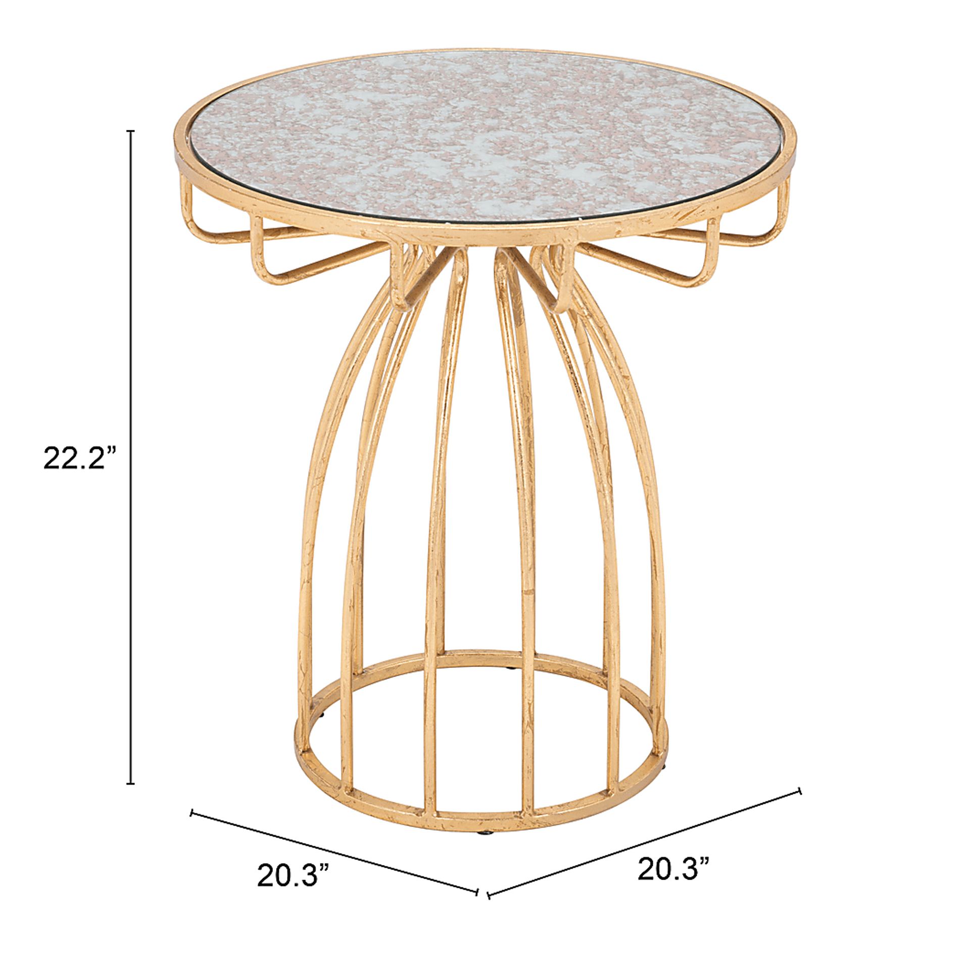 Radella Gold Accent Table - Image 3