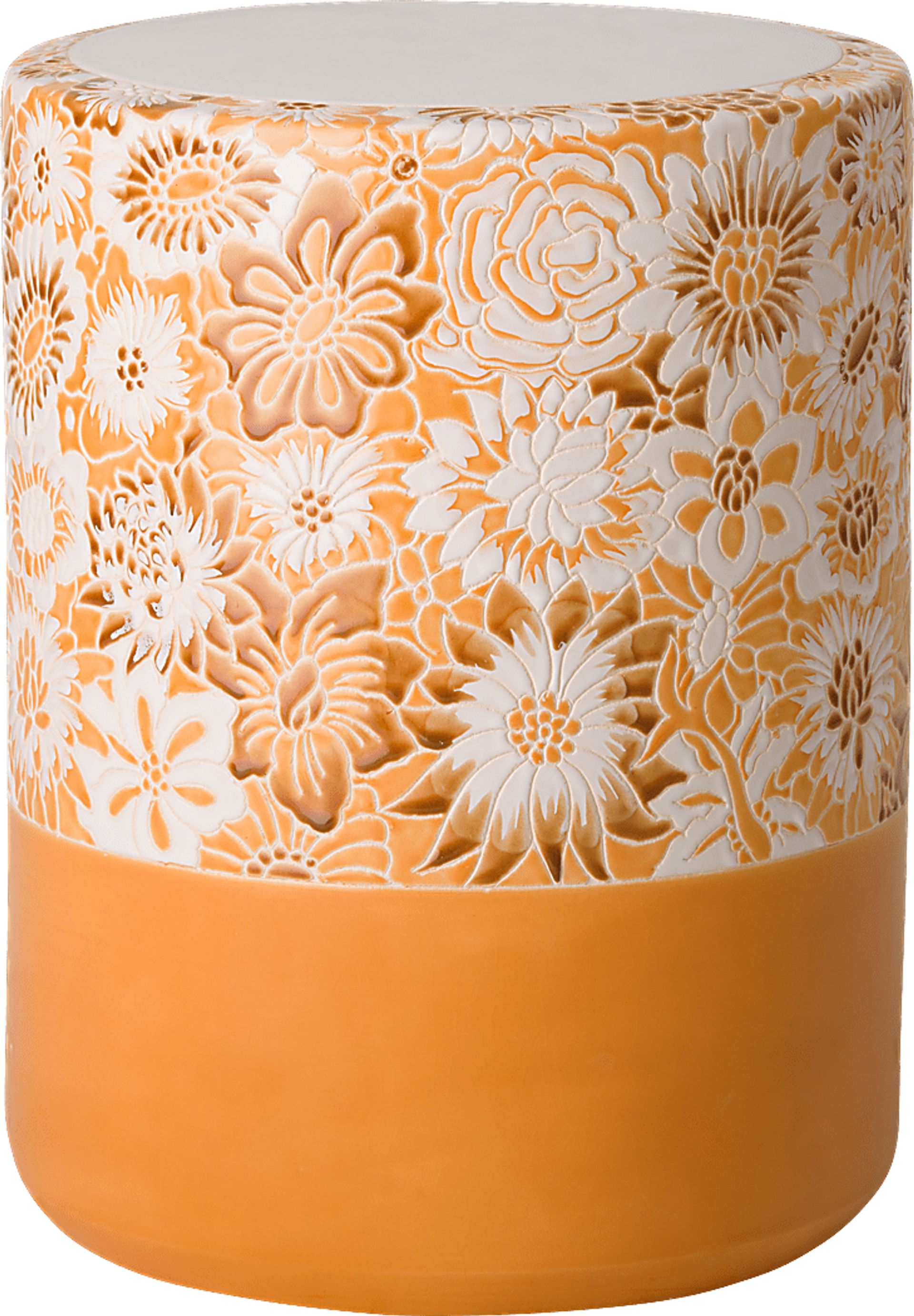 Radner Orange Outdoor Stool - Image 1