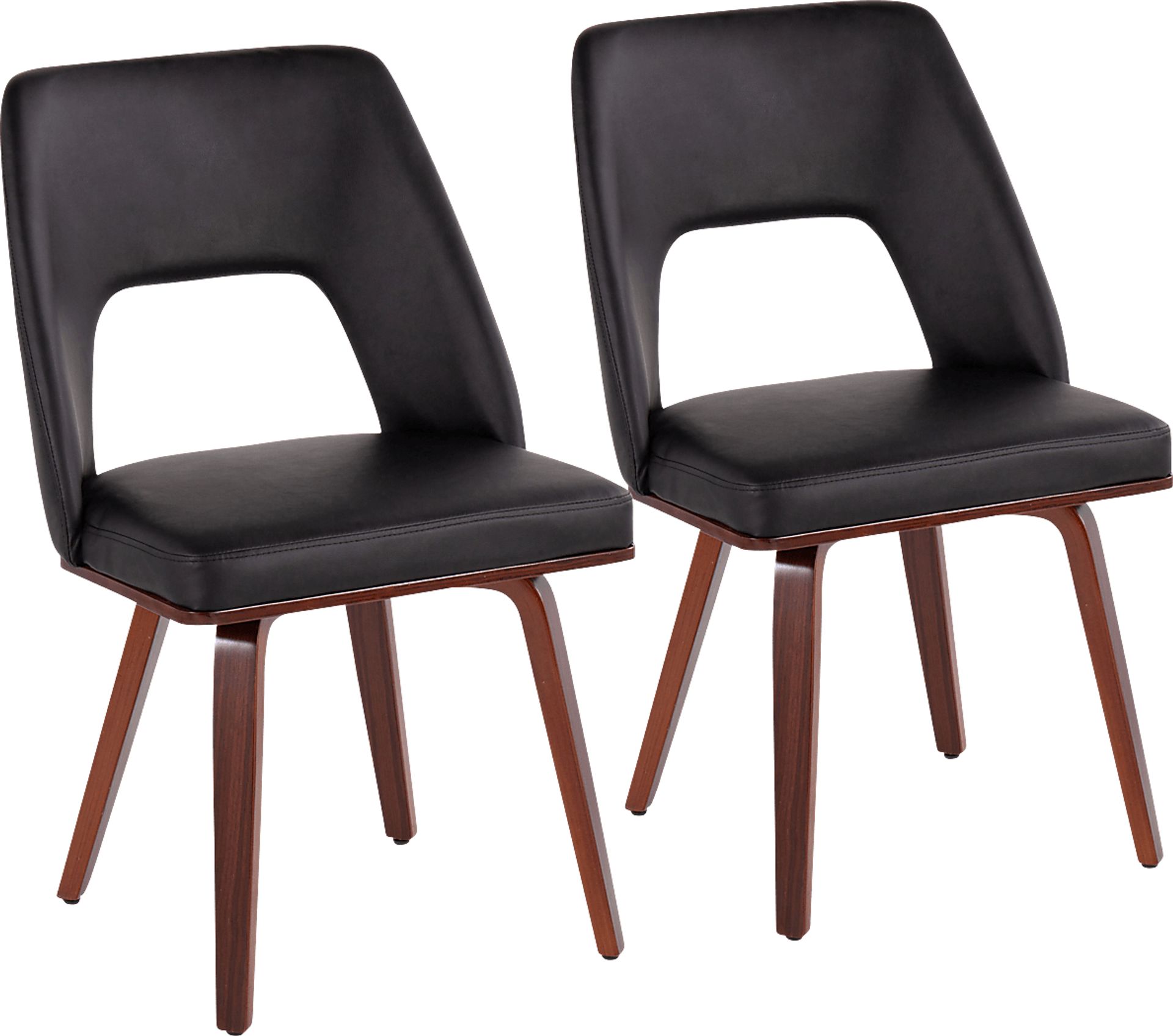 Raevalley Black Side Chair, Set of 2 - Image 1