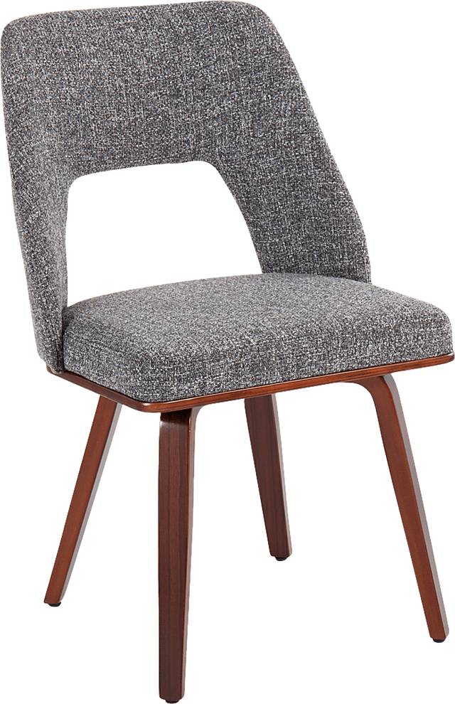 Raevalley Fabric Gray Side Chair, Set of 2 - Thumbnail - Image 2