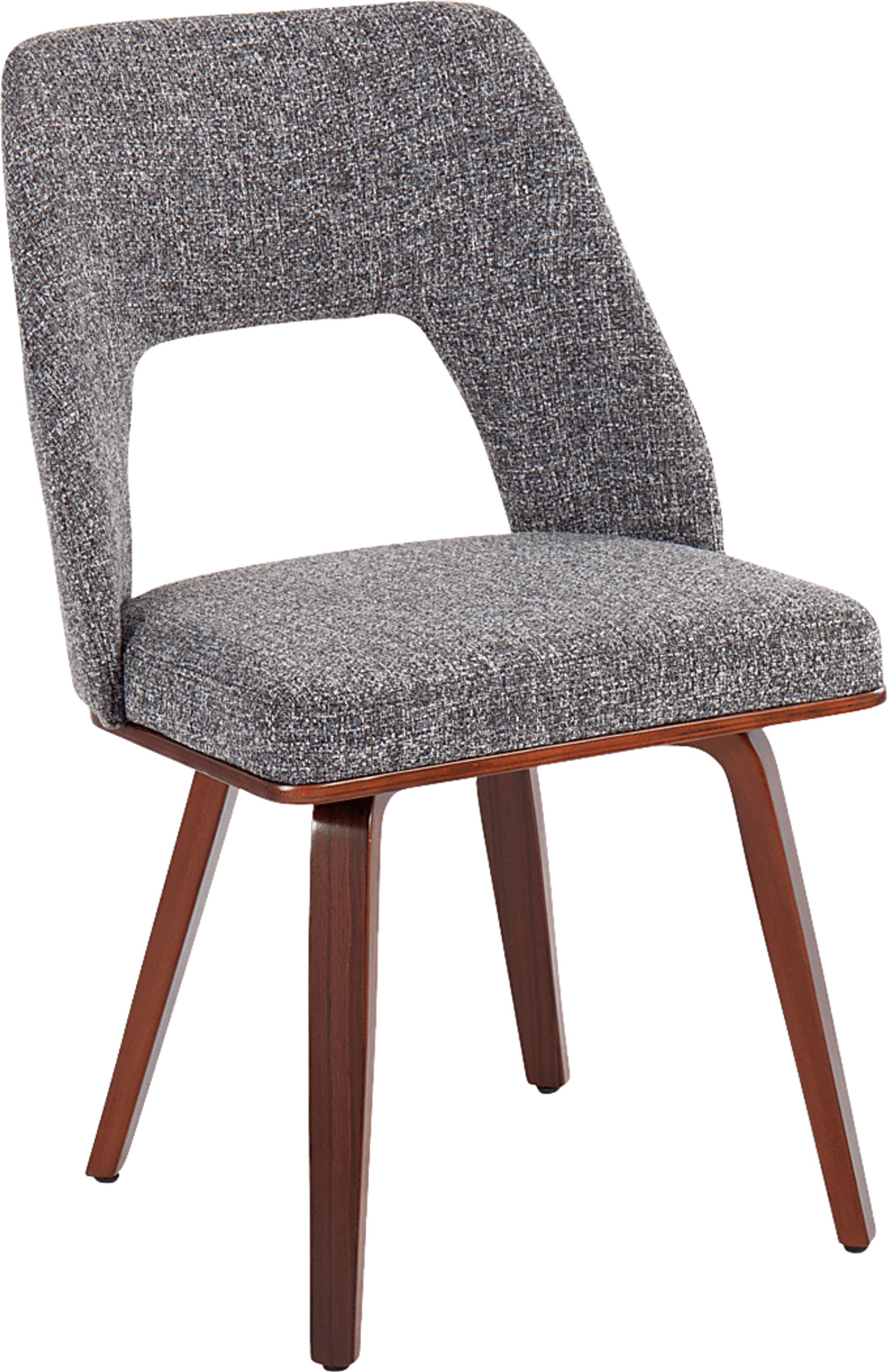 Raevalley Fabric Gray Side Chair, Set of 2 - Image 2