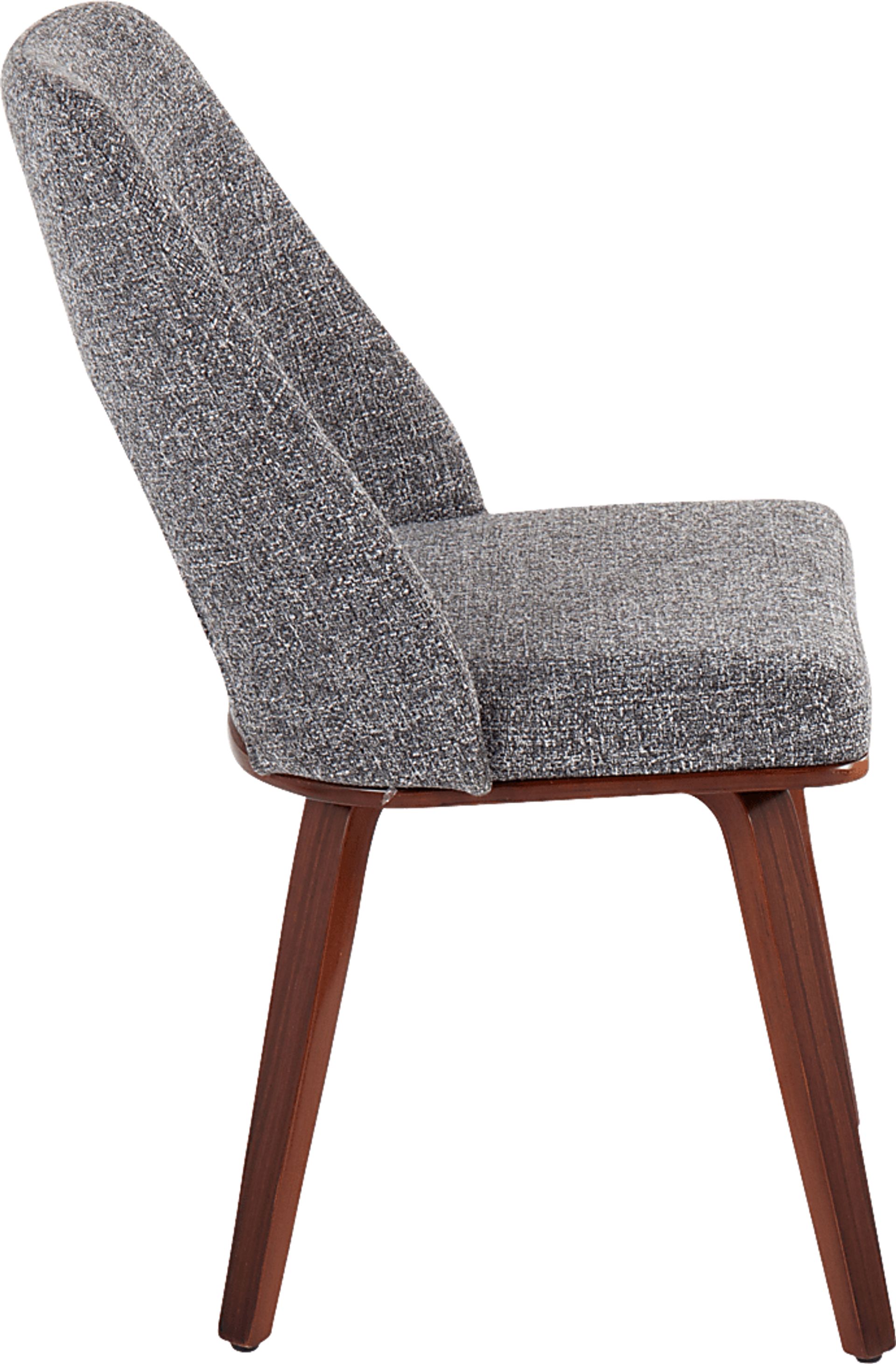 Raevalley Fabric Gray Side Chair, Set of 2 - Image 3
