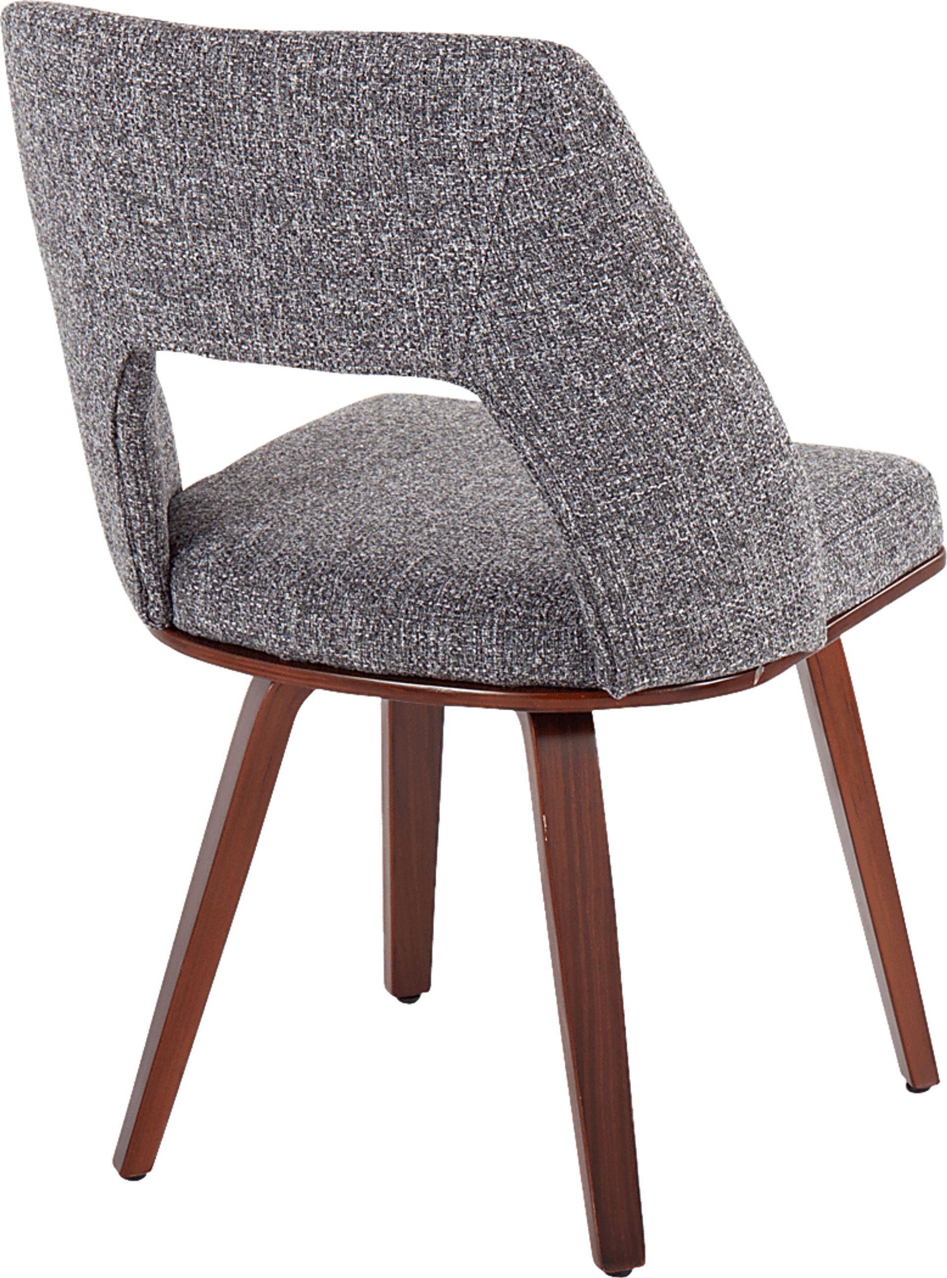 Raevalley Fabric Gray Side Chair, Set of 2 - Image 4