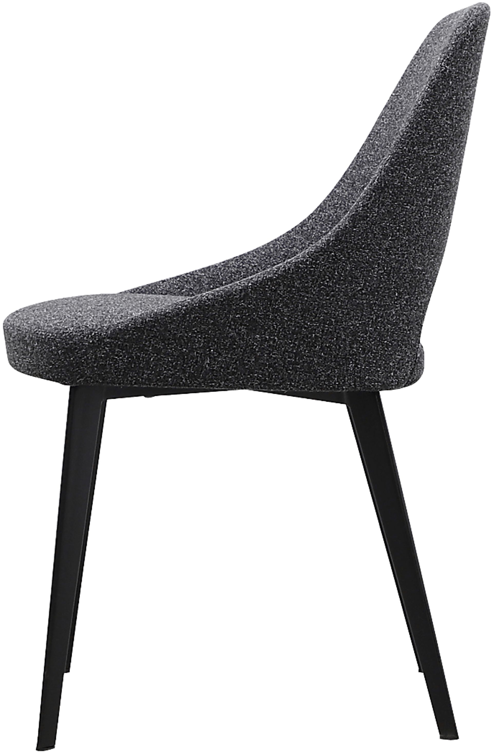 Rafe Dark Gray Side Chair - Image 3