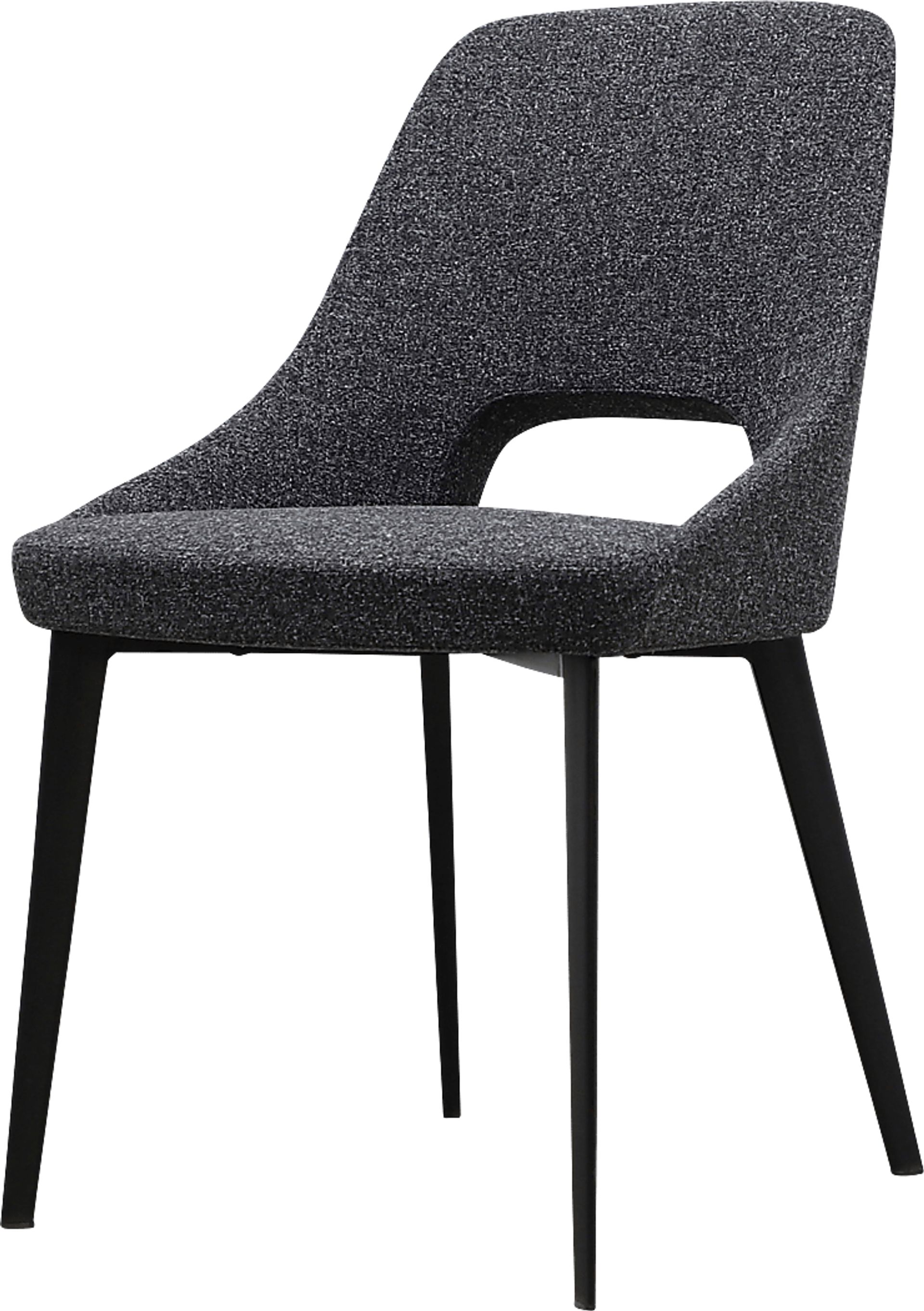 Rafe Dark Gray Side Chair - Image 1