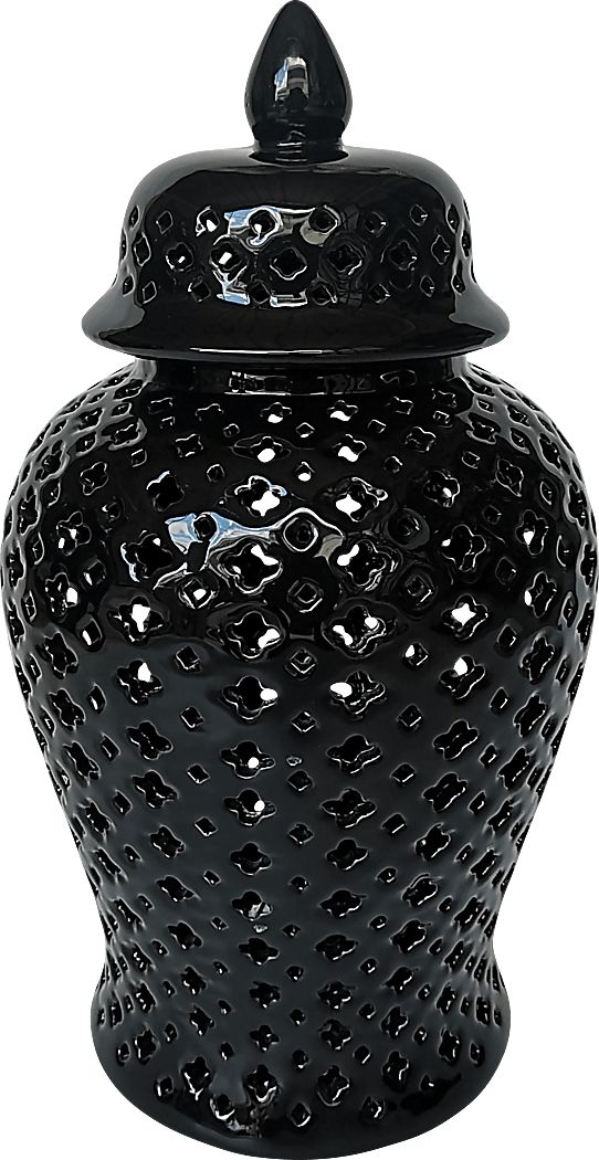 Raggsdale Black Small Temple Jar