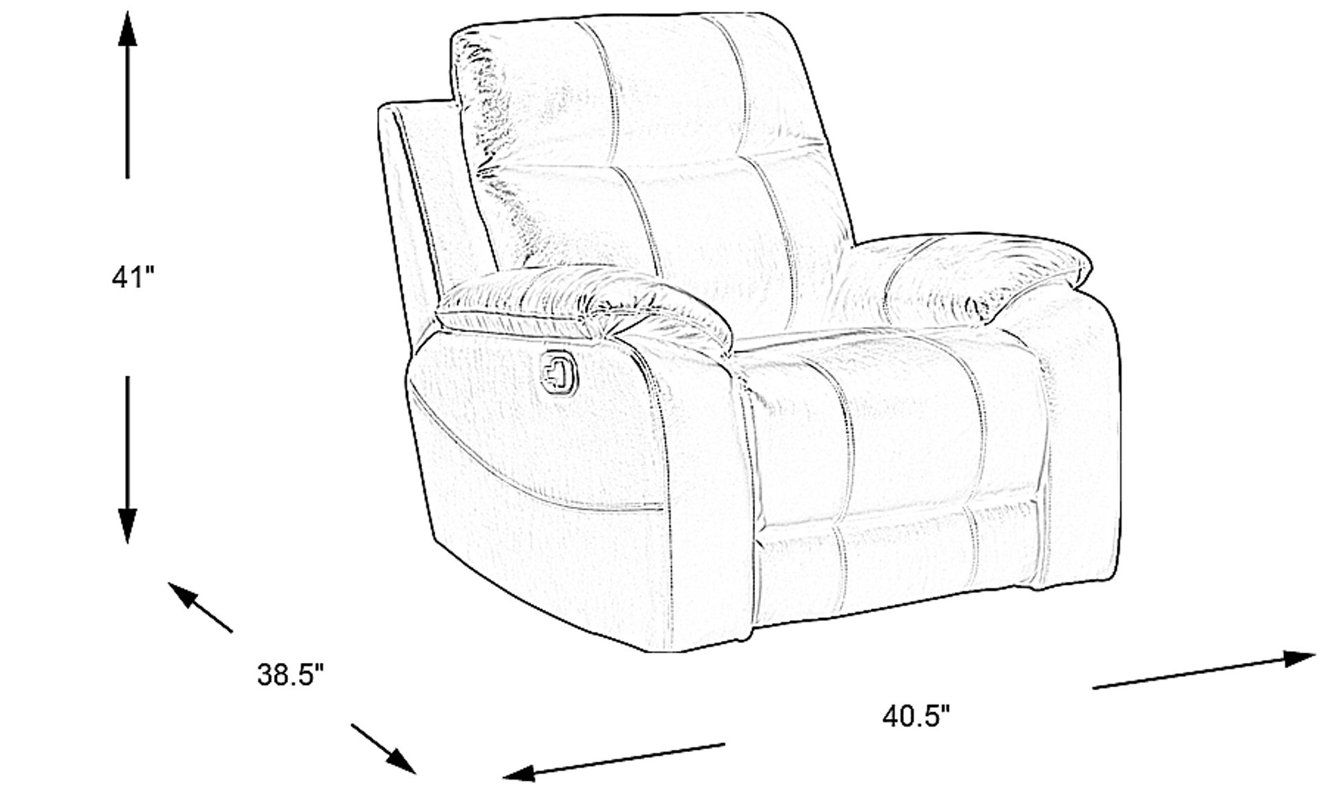 Dimension Image. Please refer to the Dimension Tab on this page for dimension details.