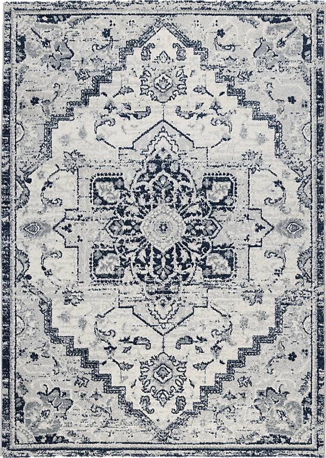 Ragonie Blue 7'9 x 9'9 Rug - Thumbnail - Image 1